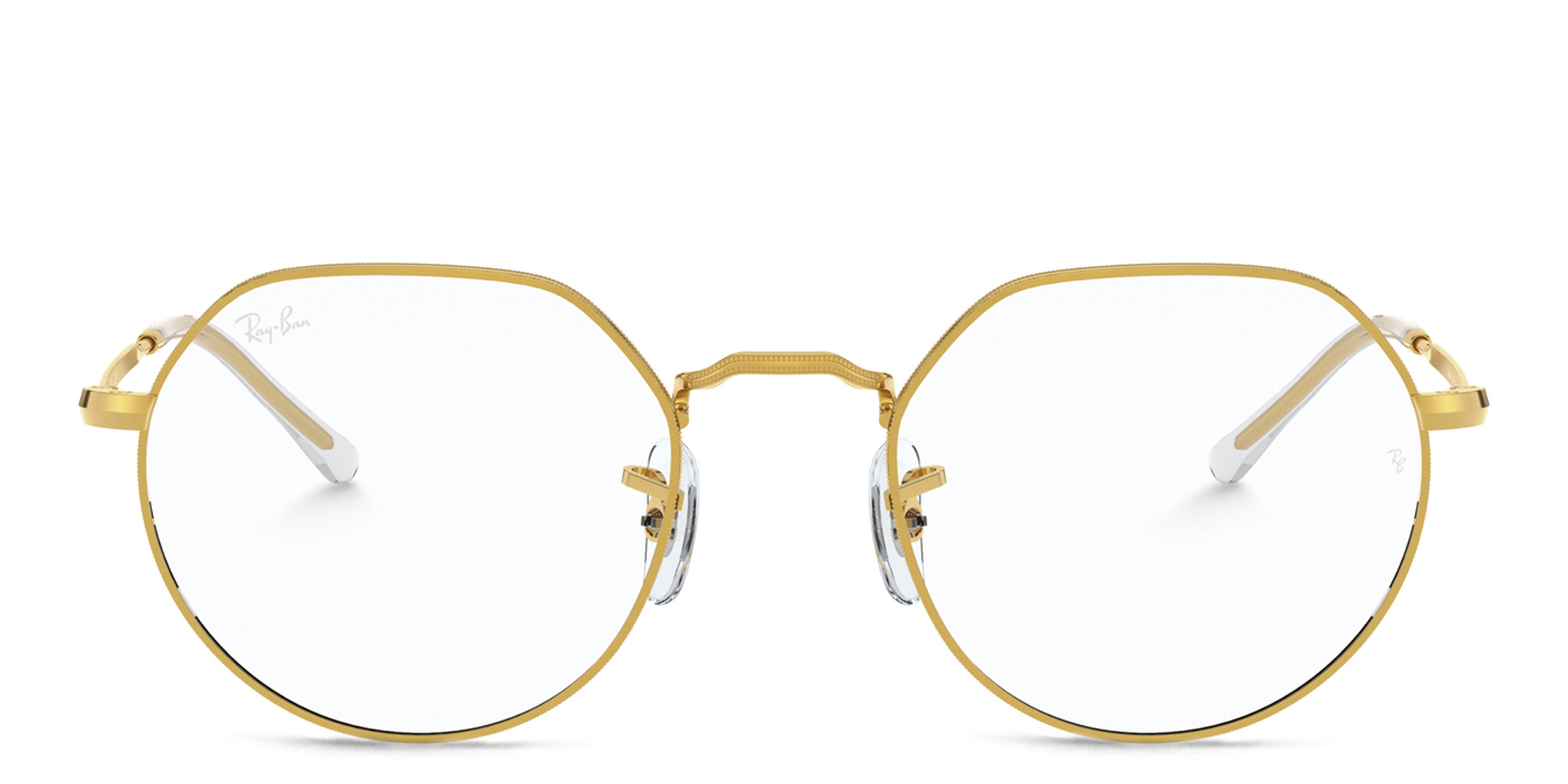Ray-Ban JACK Irregular Eyeglasses in Gold – Product Photo 1