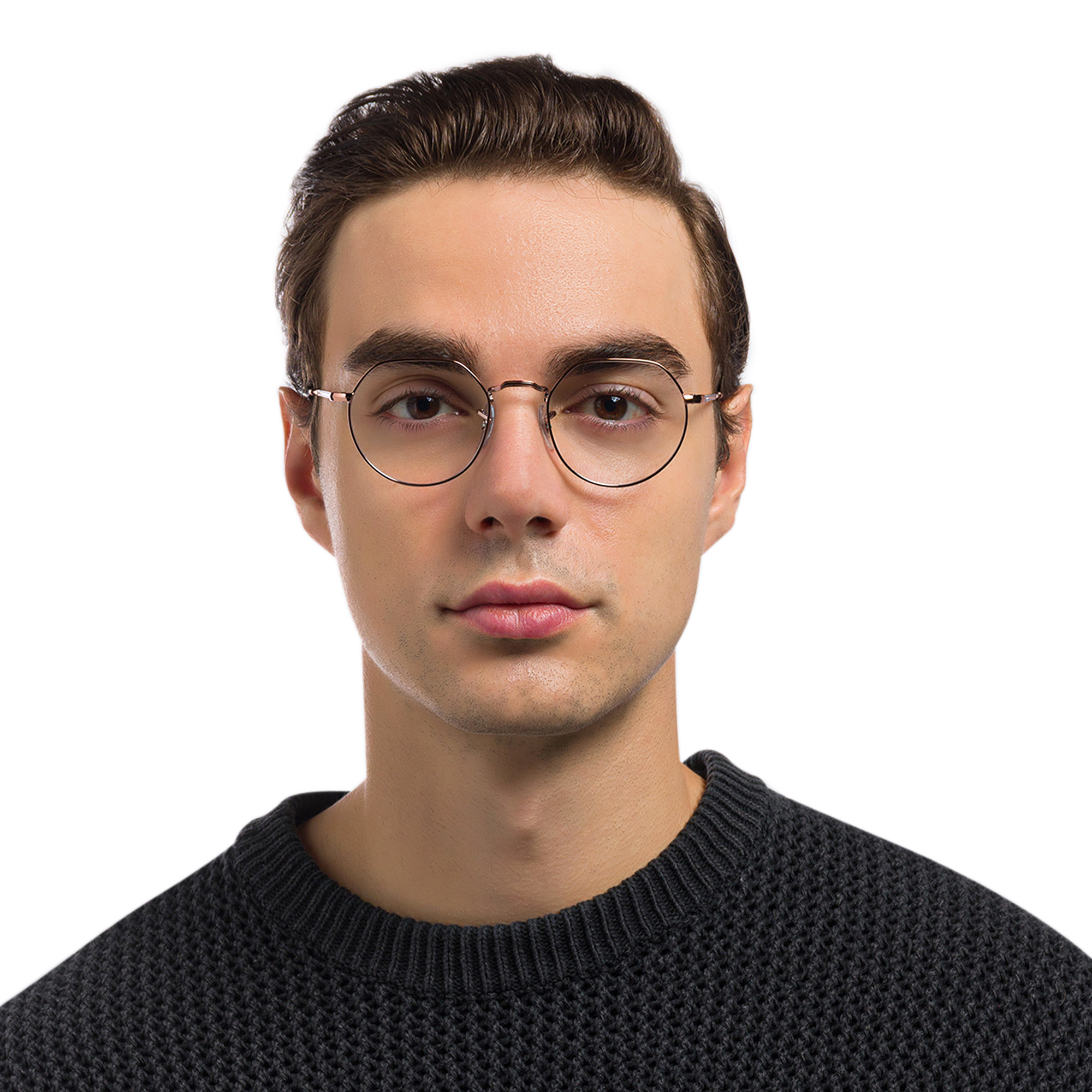 تسوق نظارات طبية جاك بإطار غير منتظم للجنسين راي بان بلون نحاسي أونلاين.