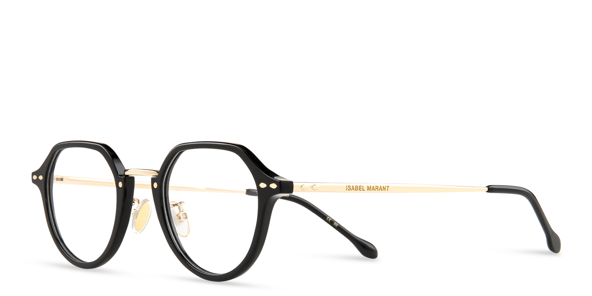 نظارات طبية بإطار غير منتظم من إيزابيل مارانت بلون أسود - صورة المنتج 4