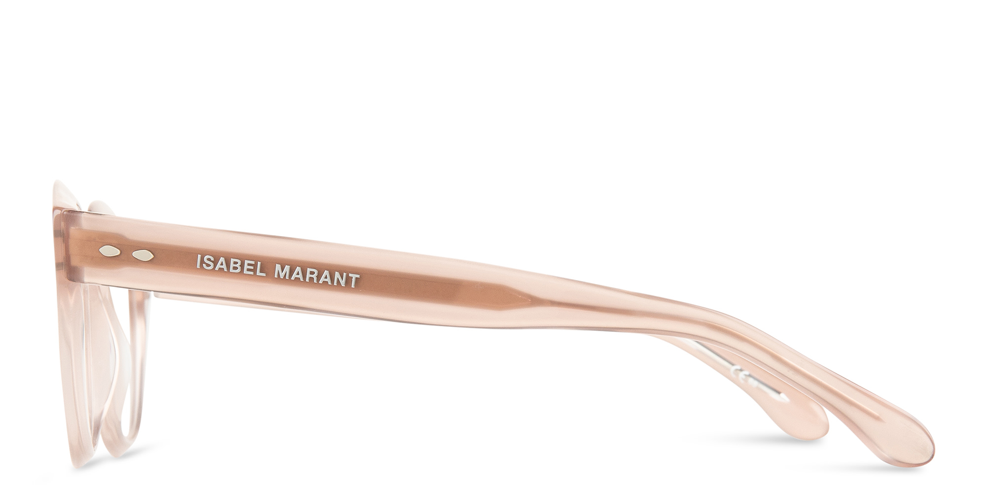 Shop ISABEL MARANT Round Eyeglasses in Nude online.