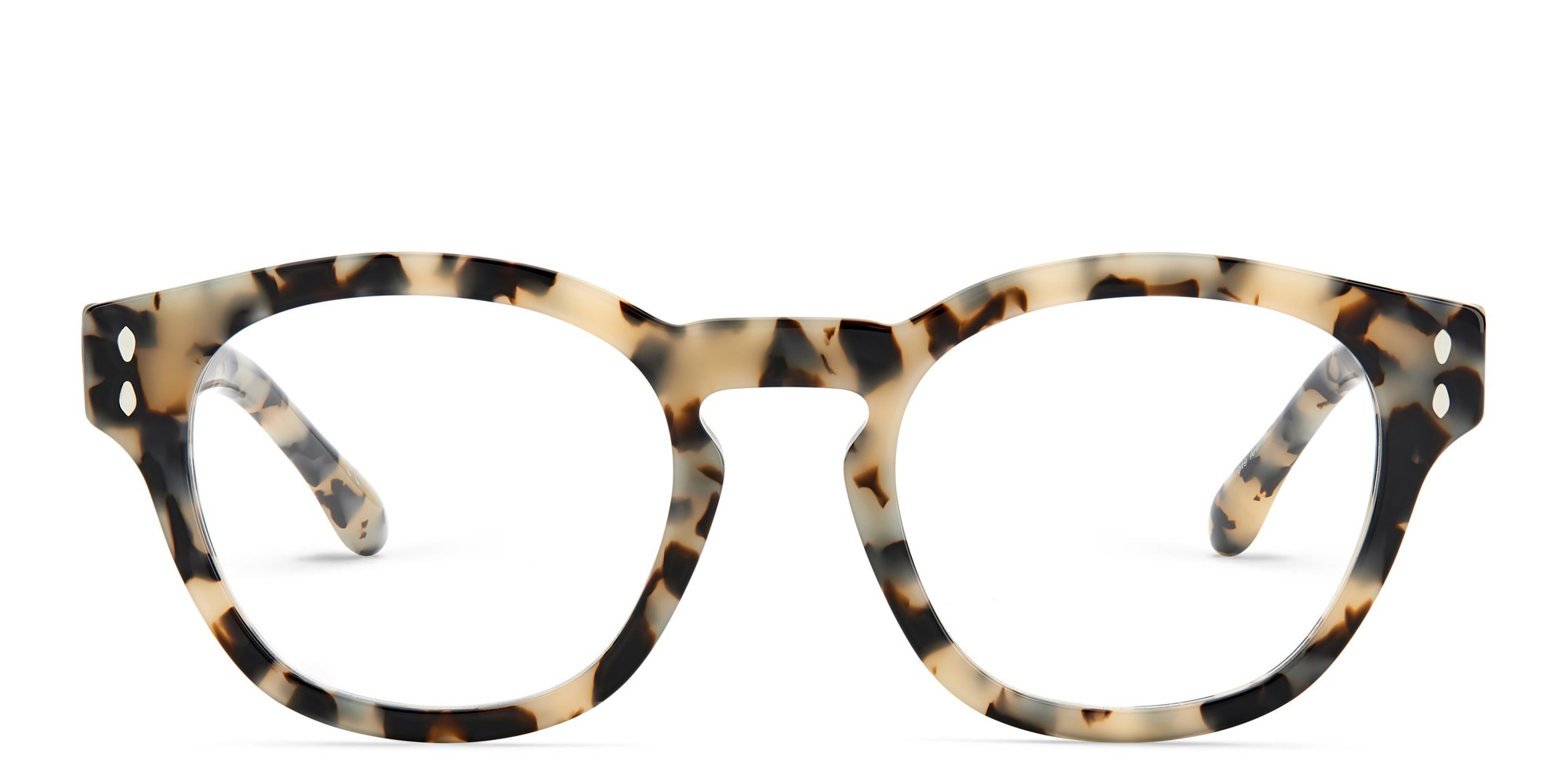 ISABEL MARANT Round Eyeglasses in White Havana – Product Photo 1