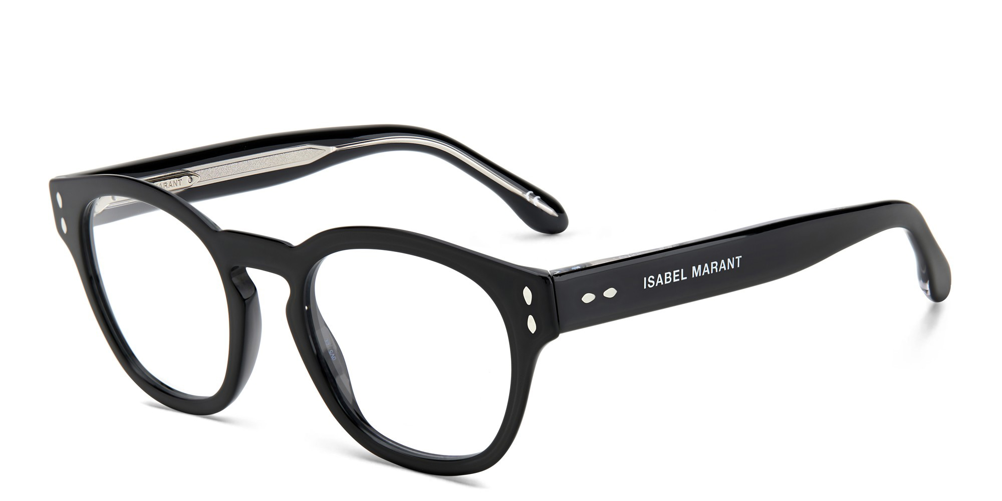 ISABEL MARANT Round Eyeglasses in Black – Product Photo 2