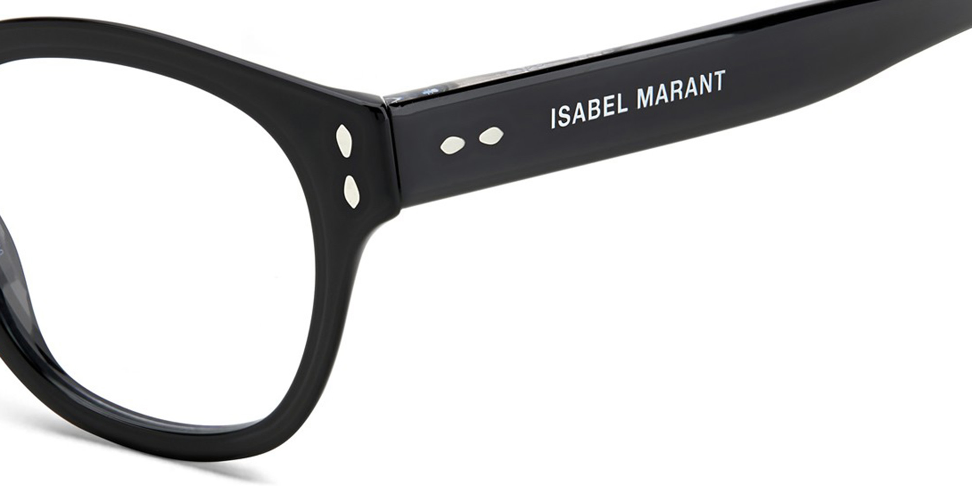 ISABEL MARANT Round Eyeglasses in Black – Product Photo 3