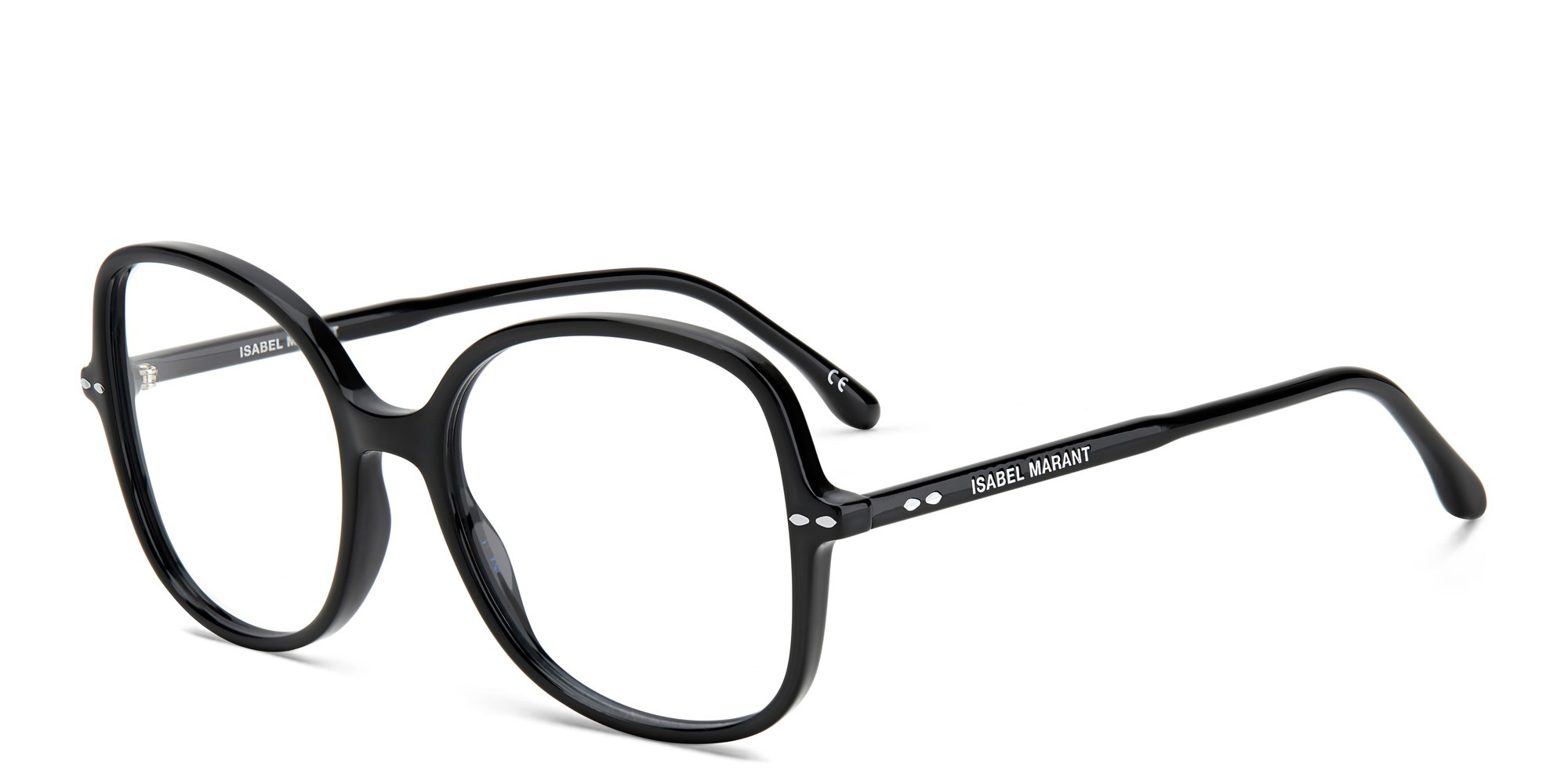 ISABEL MARANT Square Eyeglasses in Black – Product Photo 2