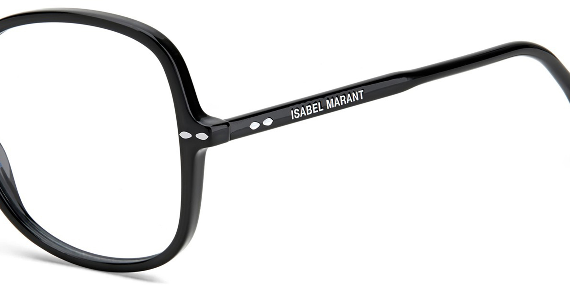 ISABEL MARANT Square Eyeglasses in Black – Product Photo 3