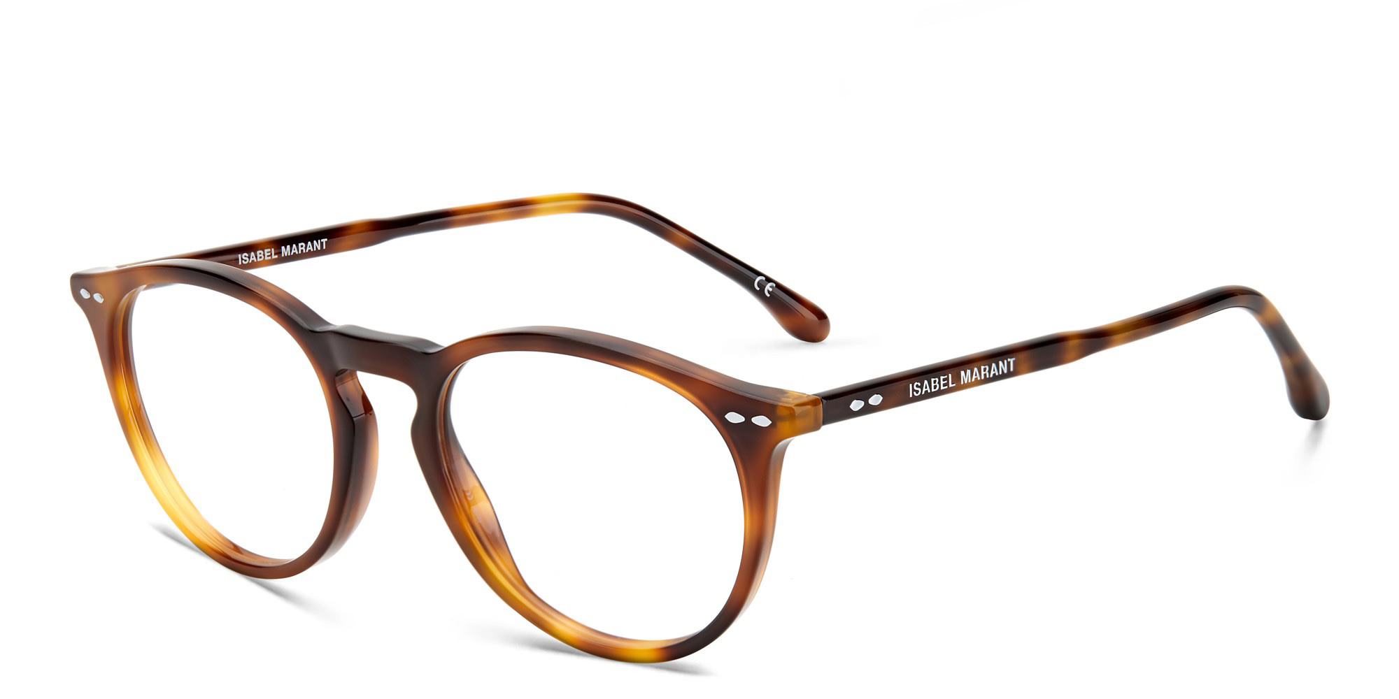 Shop ISABEL MARANT Round Eyeglasses in Havana online.