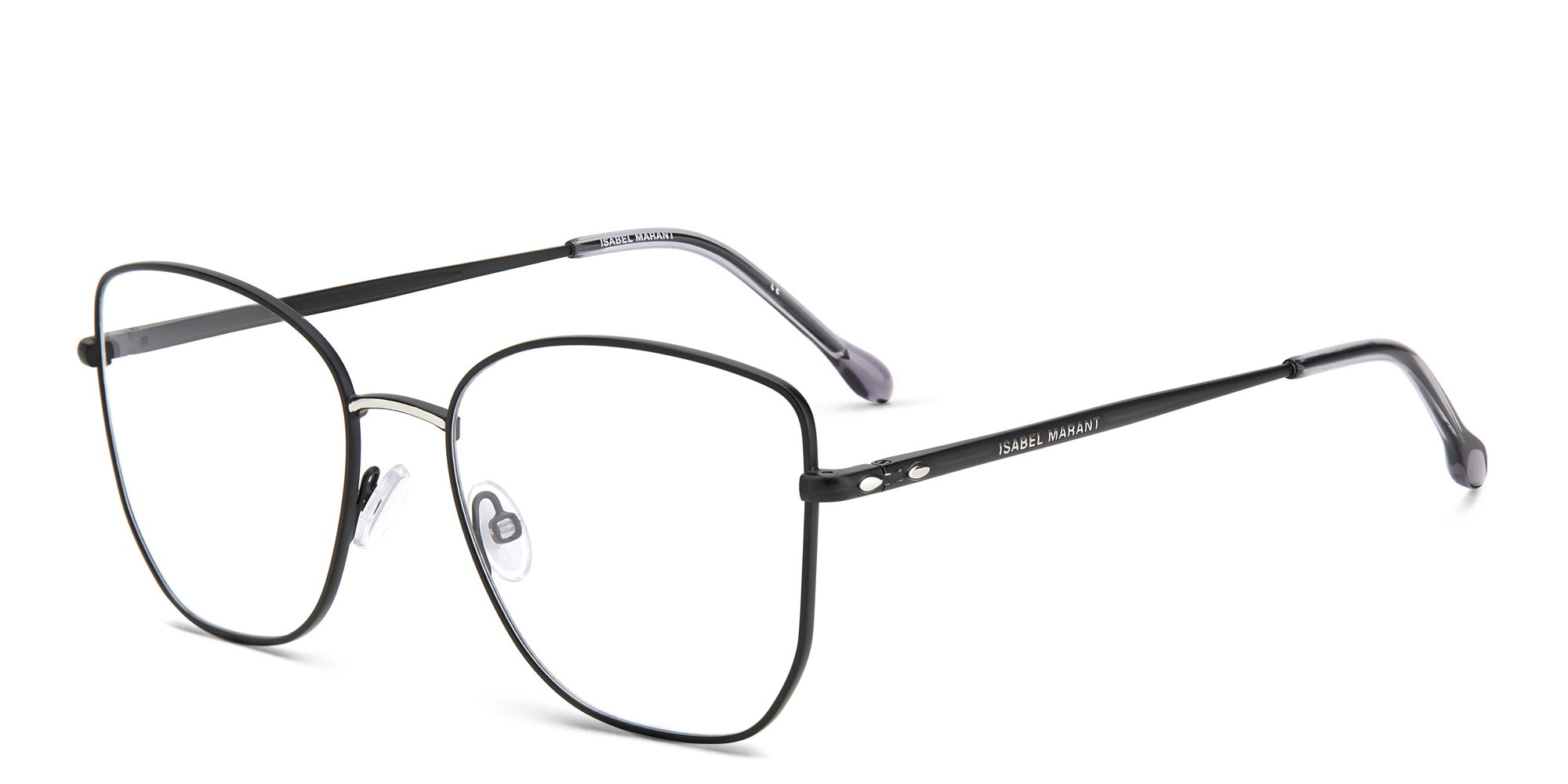 نظارة طبية بترفلاى من إيزابيل مارانت بلون أسود فضي - صورة المنتج 2