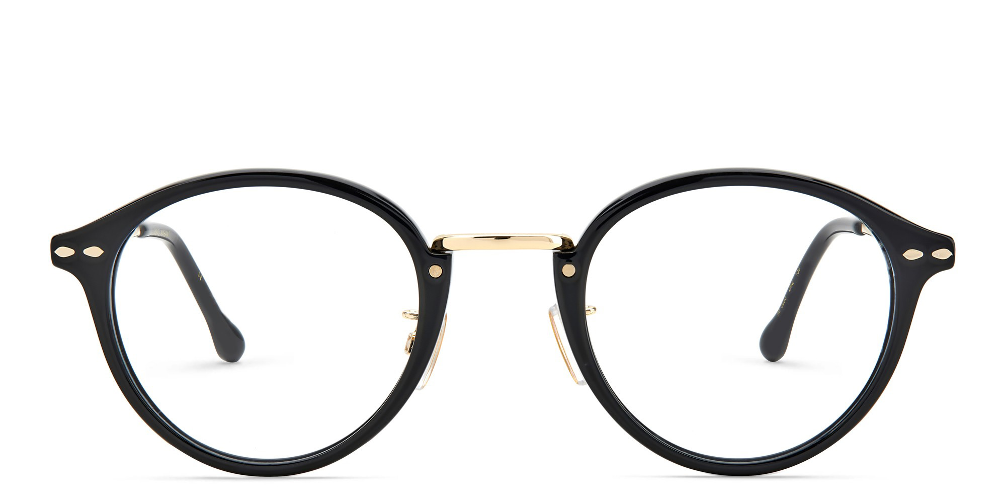 ISABEL MARANT Round Eyeglasses in Black Gold – Product Photo 1