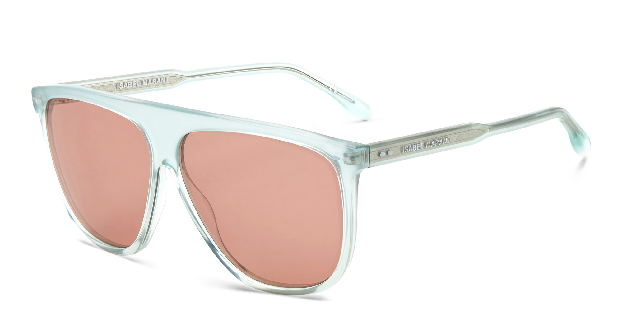 ISABEL MARANT Wide Aviator Sunglasses in Green – Product Photo 2