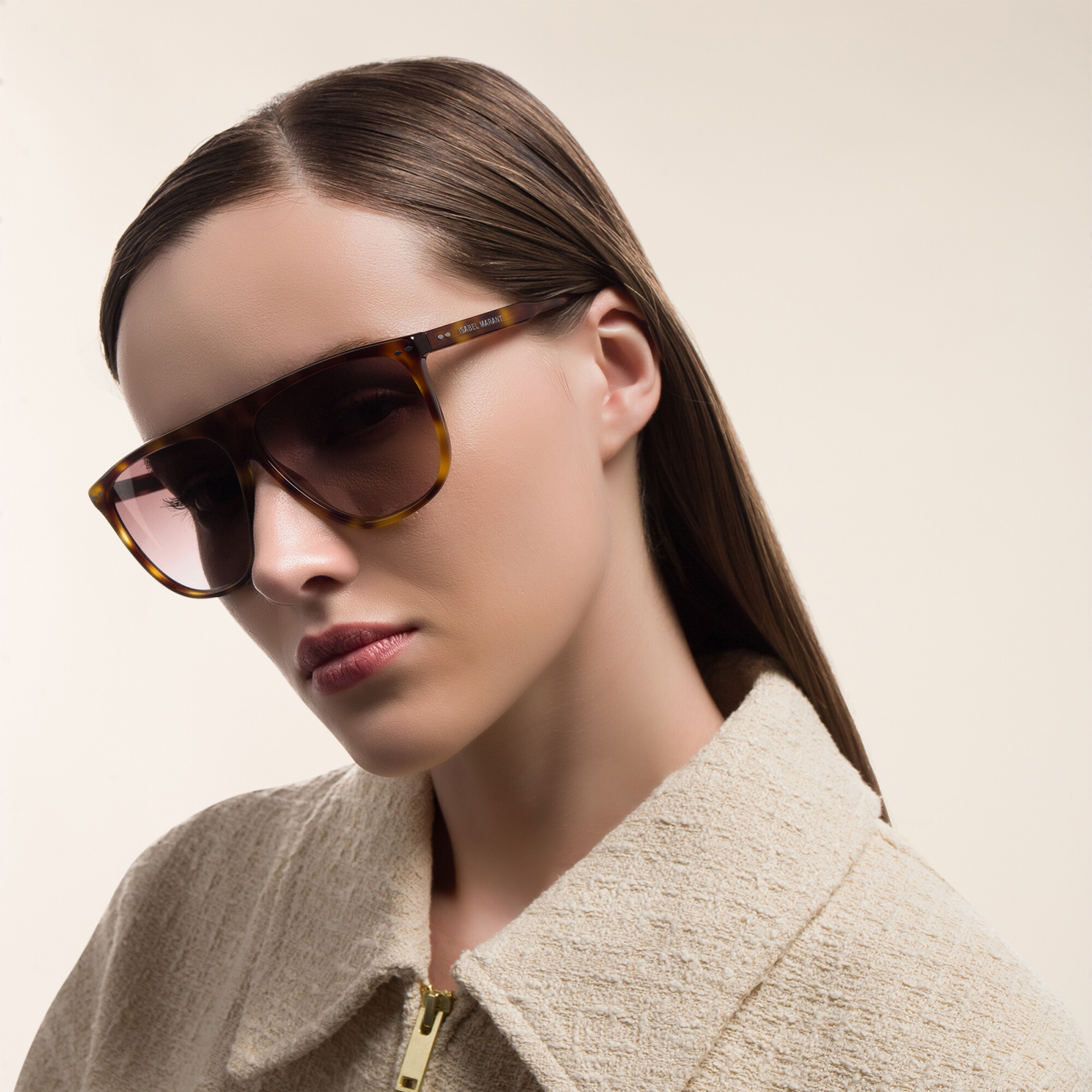 Shop ISABEL MARANT Square Sunglasses in Havana online.
