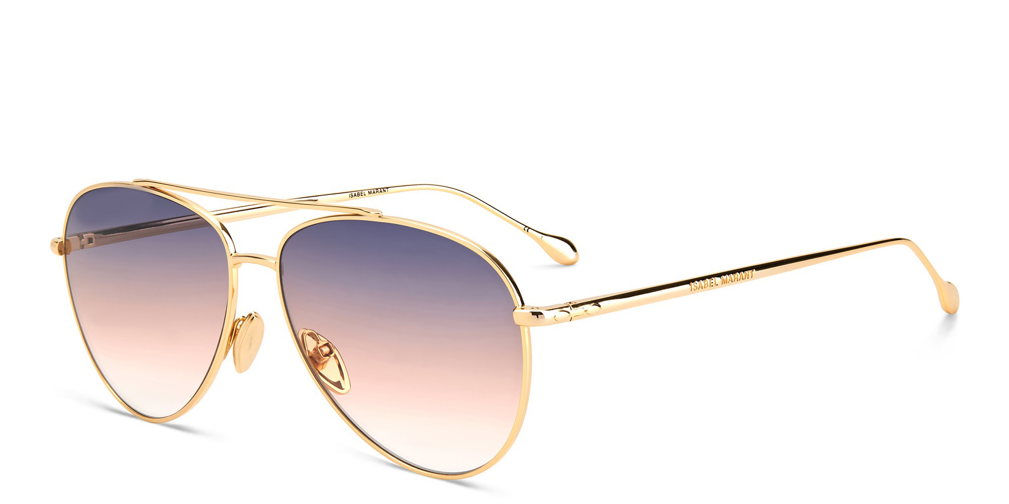 ISABEL MARANT Aviator Sunglasses in Rose Gold – Product Photo 2