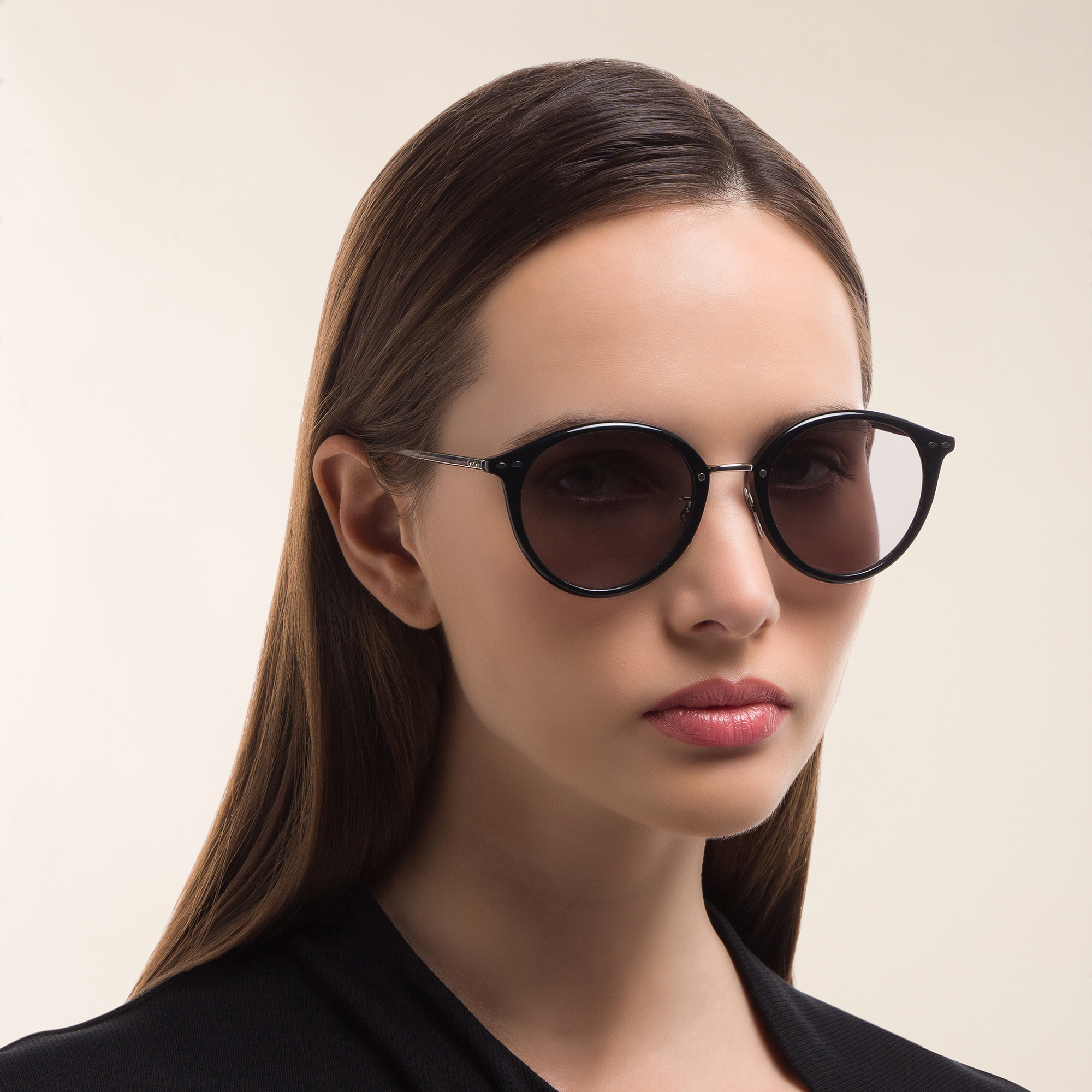 Shop ISABEL MARANT Panthos Sunglasses in Black & Silver online.