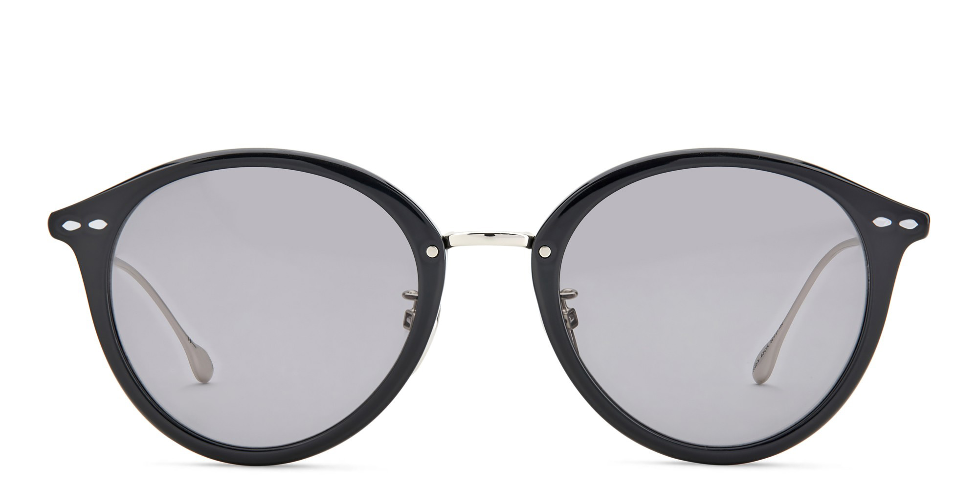 Shop ISABEL MARANT Panthos Sunglasses in Black & Silver online.