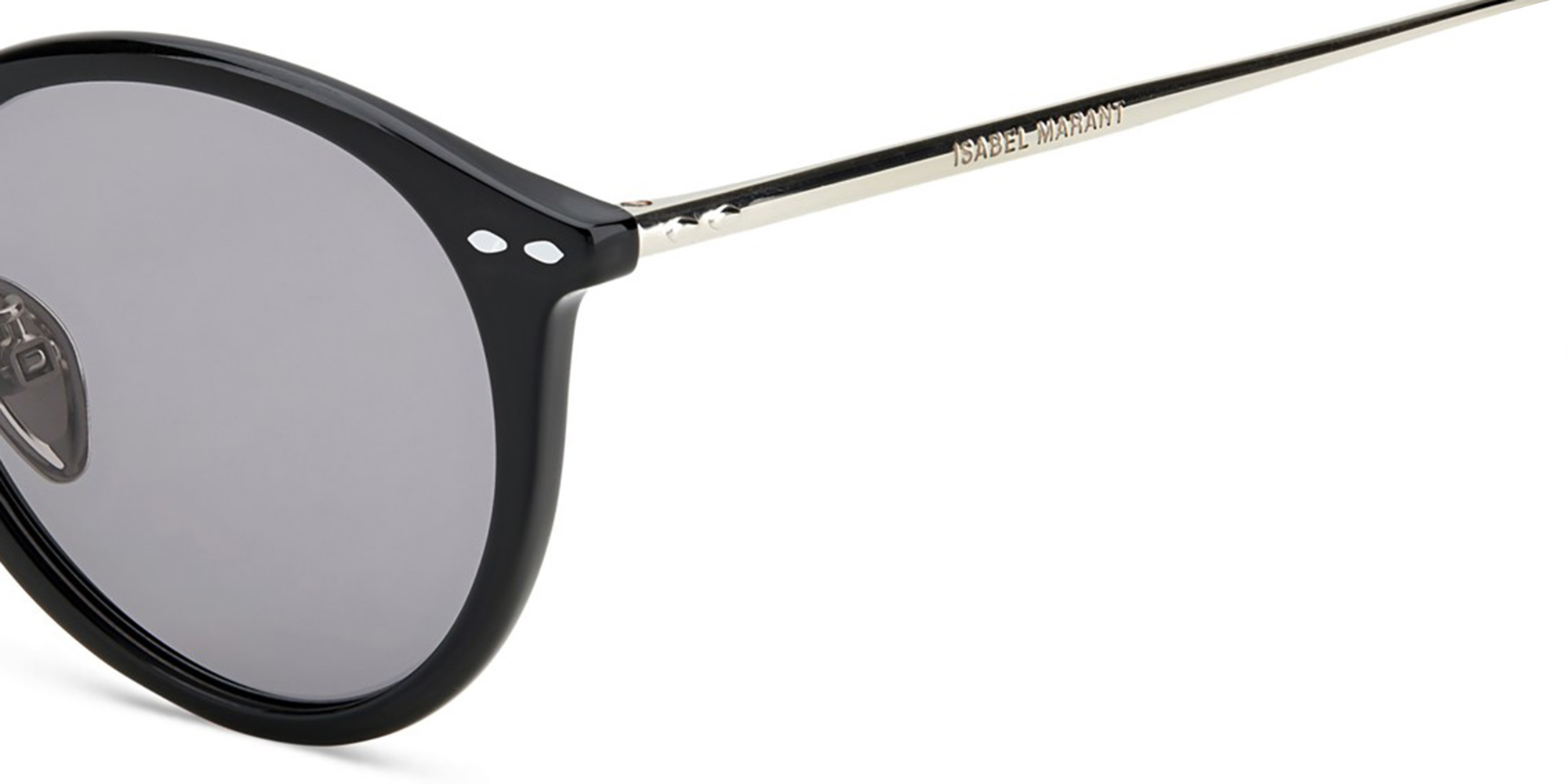 Shop ISABEL MARANT Panthos Sunglasses in Black & Silver online.