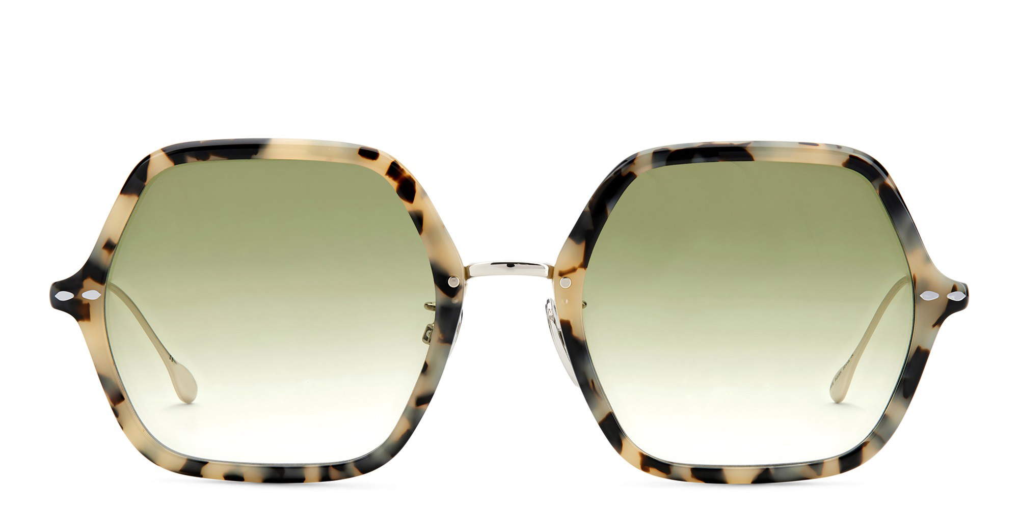 Shop ISABEL MARANT Irregular Sunglasses in Havana Palladium online.