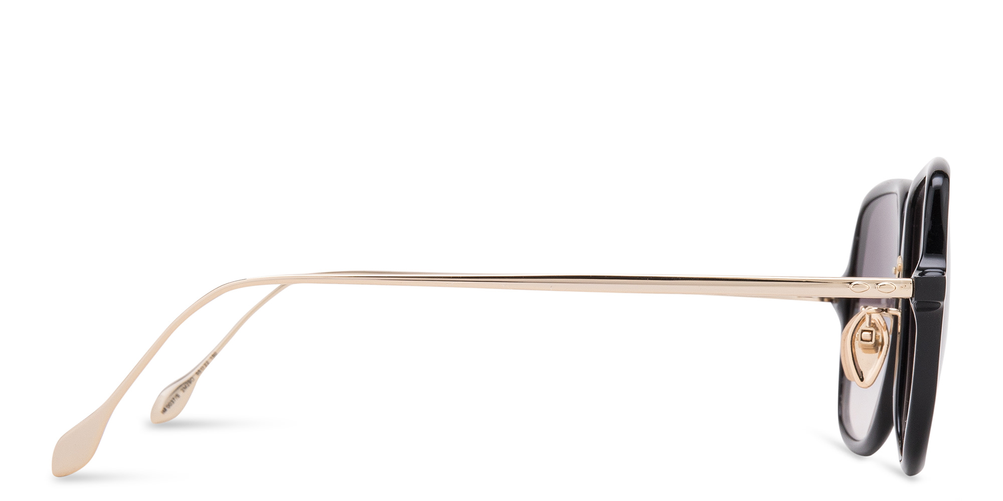 Shop ISABEL MARANT Oversized Square Sunglasses in Black Gold online.