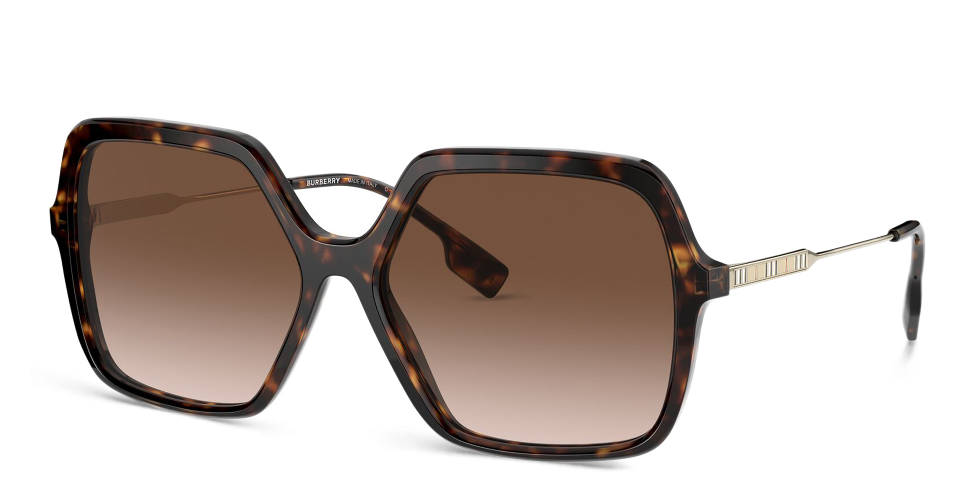 BURBERRY Square Sunglasses in Dark Havana – Product Photo 2