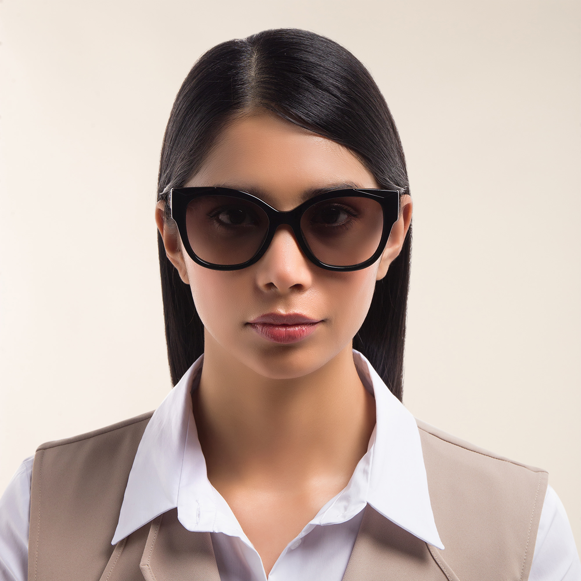 PRADA Square Sunglasses in Black – Product Photo 5