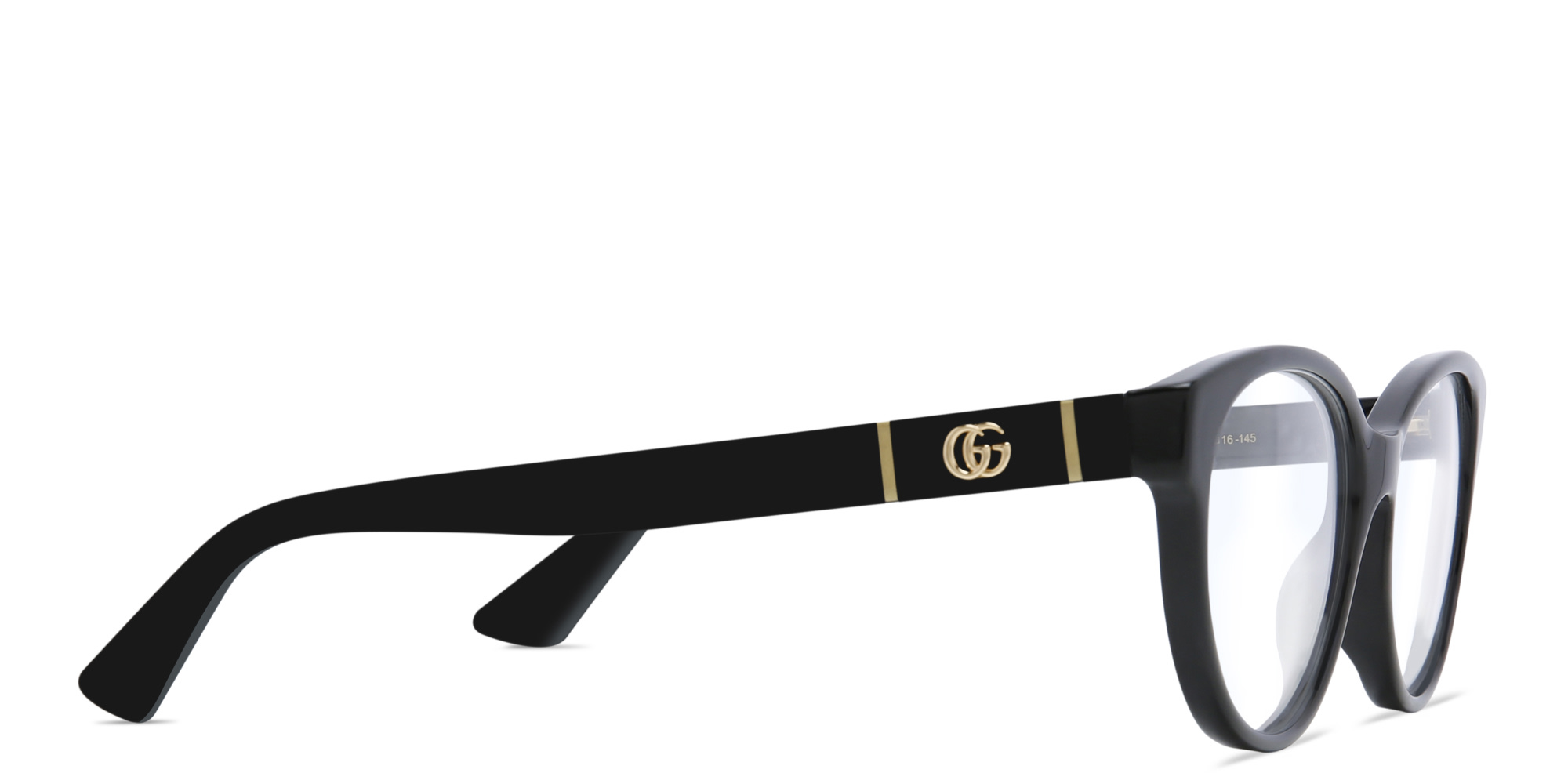 GUCCI Cat Eye Eyeglasses in Black – Product Photo 3