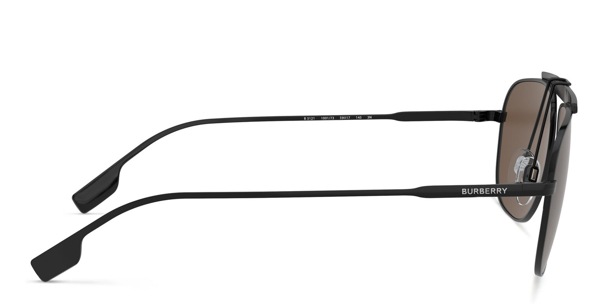 BURBERRY Aviator Sunglasses in Black – Product Photo 3