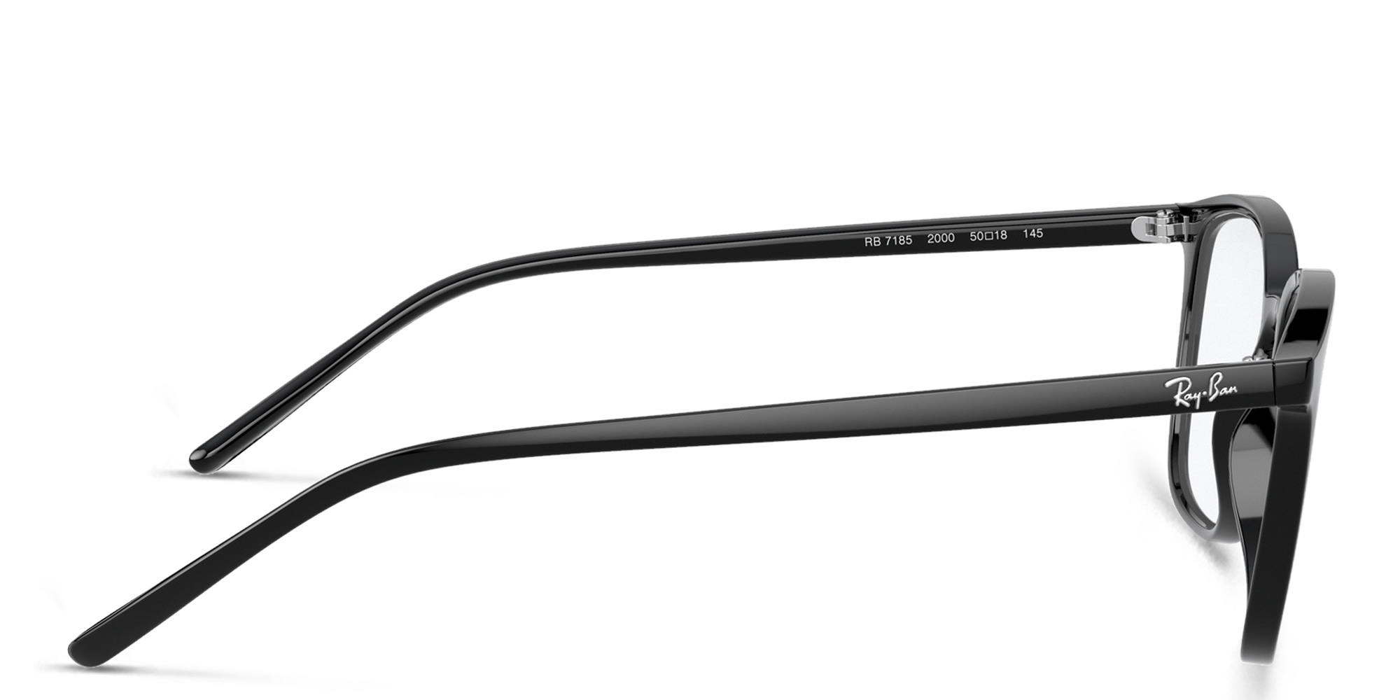 Shop Ray-Ban Unisex Square Eyeglasses in Black online.
