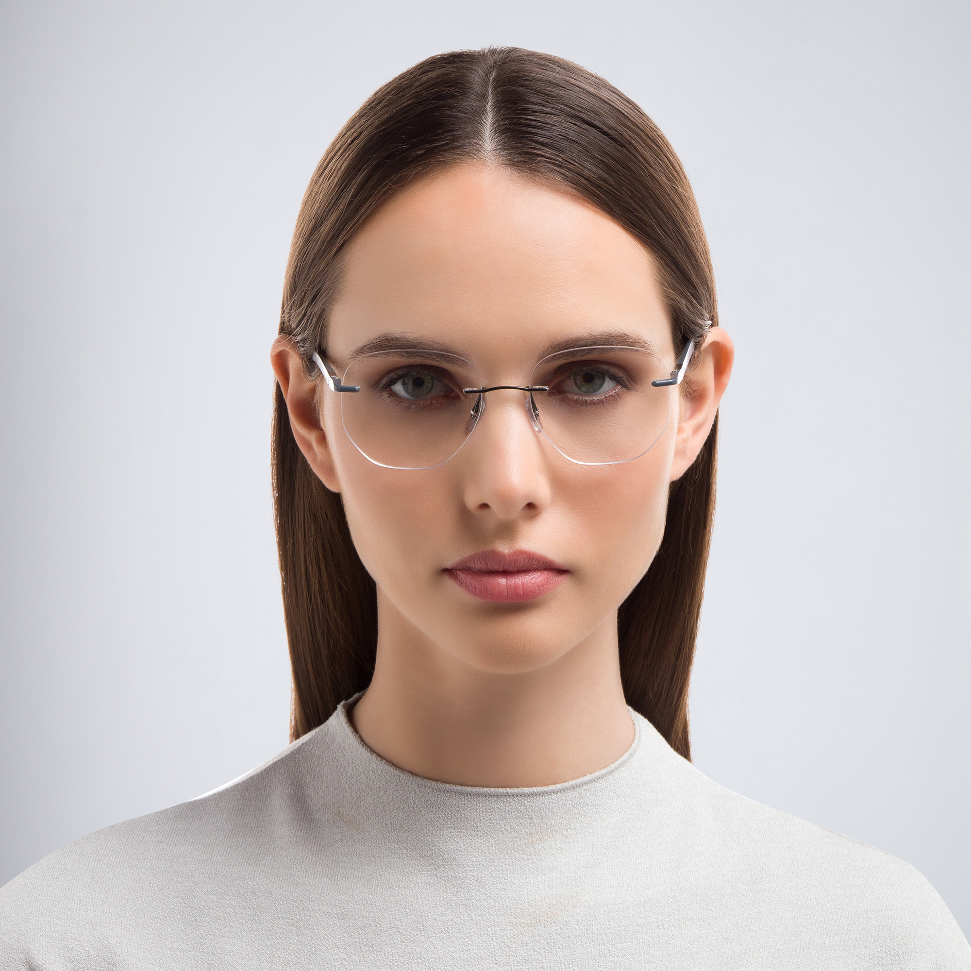 Ray-Ban Unisex Irregular Eyeglasses in Gunmetal – Product Photo 5