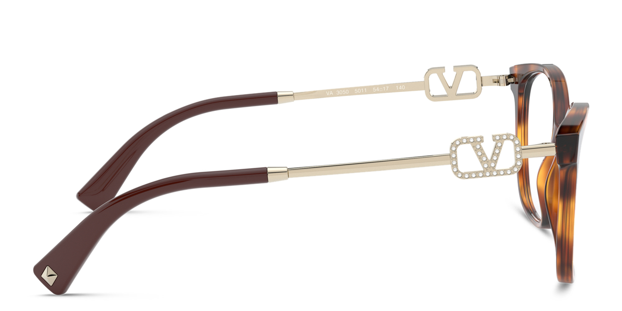Shop VALENTINO Cat-Eye Eyeglasses in Havana online.