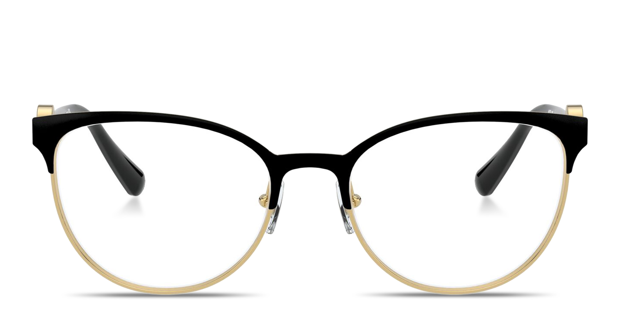 VERSACE Medusa Cat-Eye Eyeglasses in Black On Gold – Product Photo 1