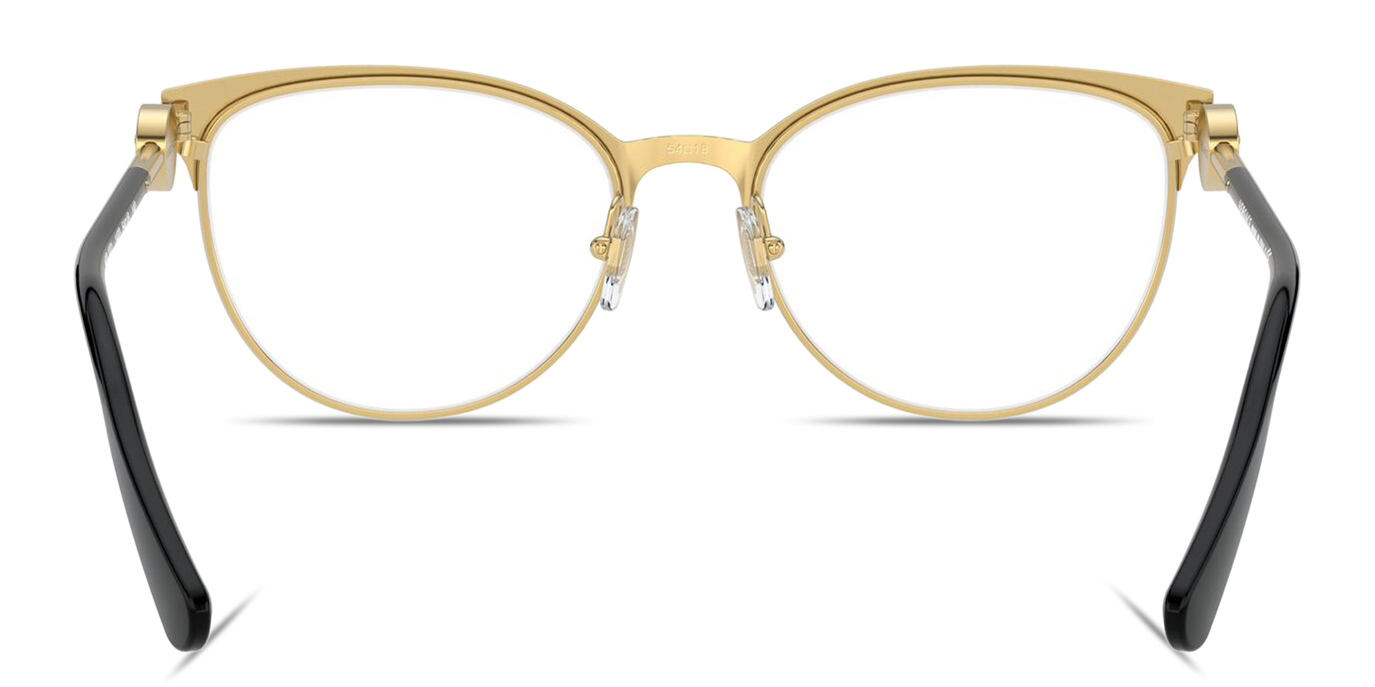 VERSACE Medusa Cat-Eye Eyeglasses in Black On Gold – Product Photo 4