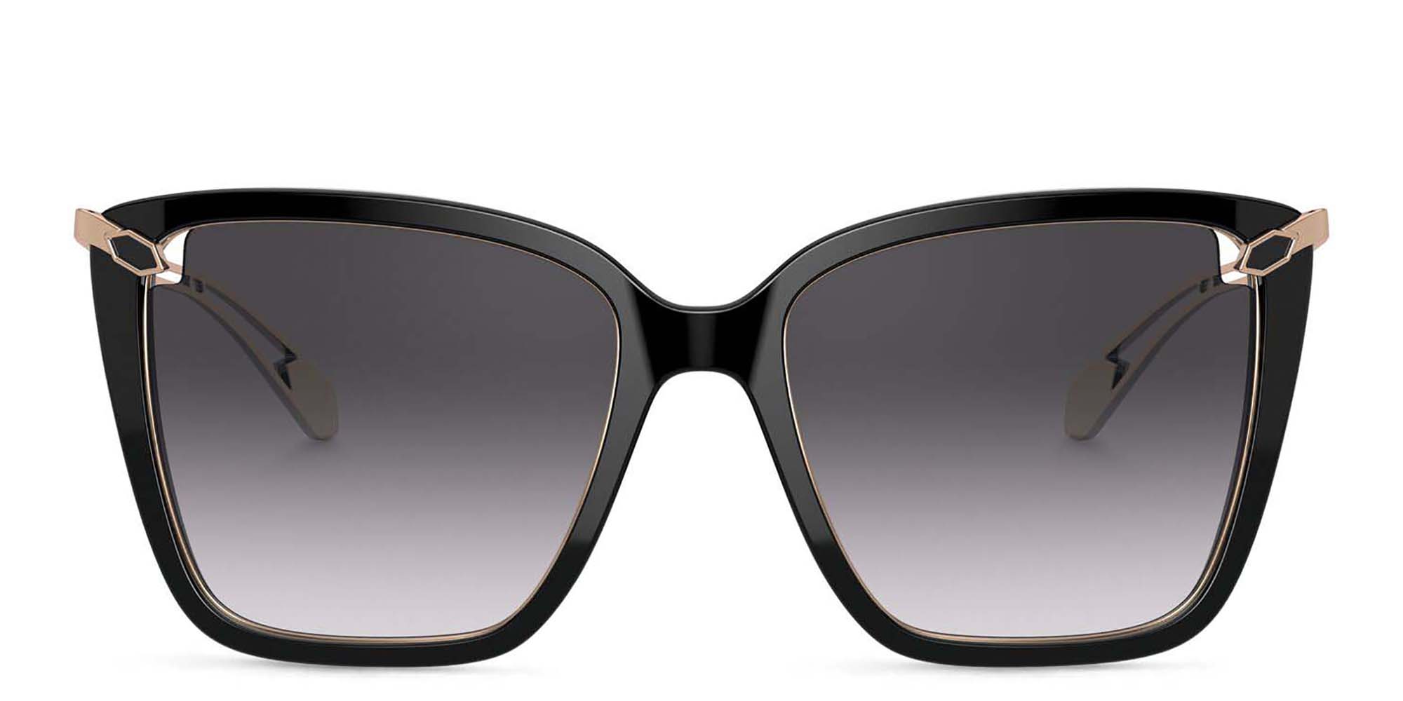 BVLGARI Cat Eye Sunglasses in Black – Product Photo 1
