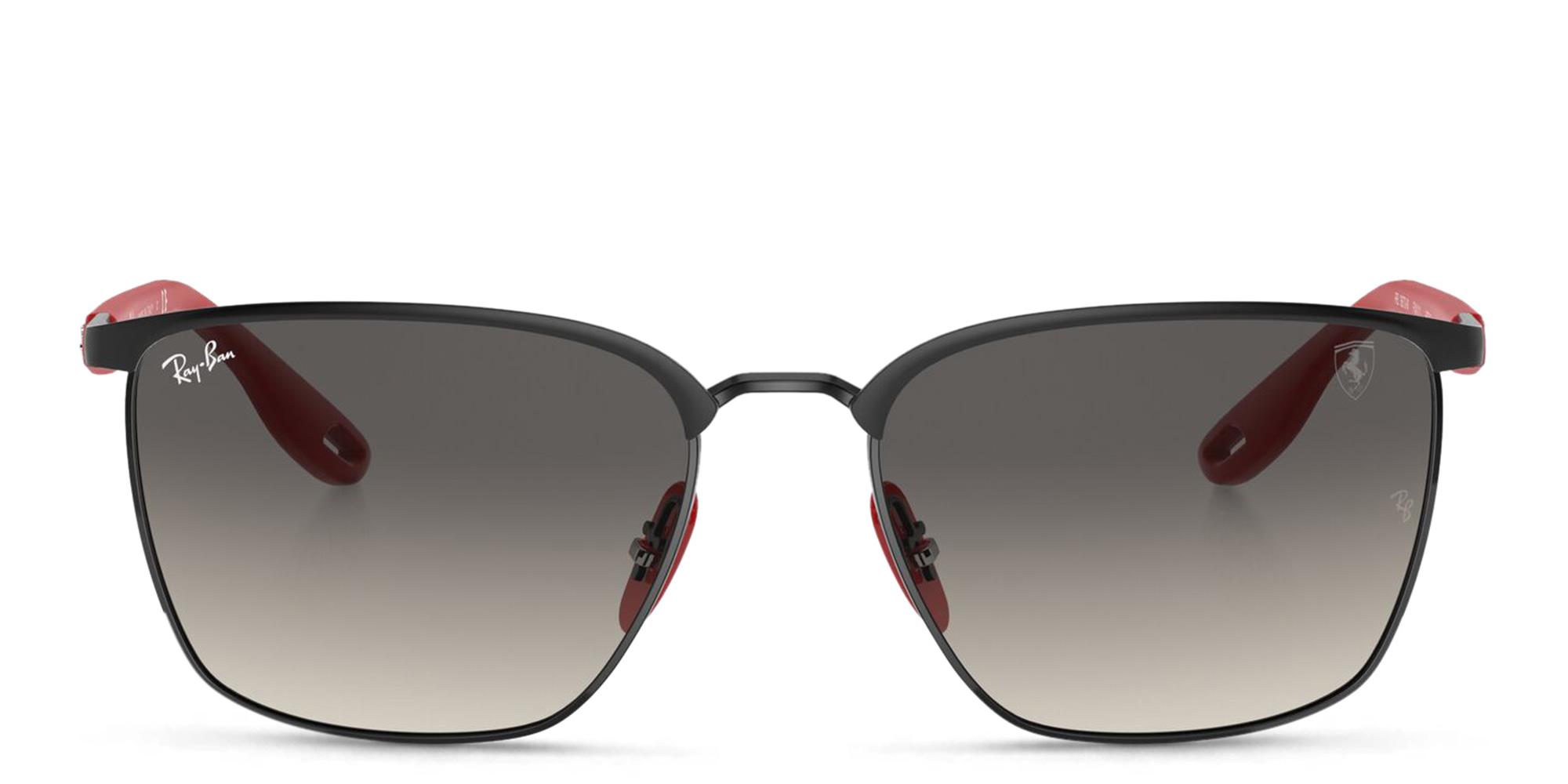 نظارة شمسية فيراري بإطار مربع للجنسين من راي بان بلون أسود - صورة المنتج 1