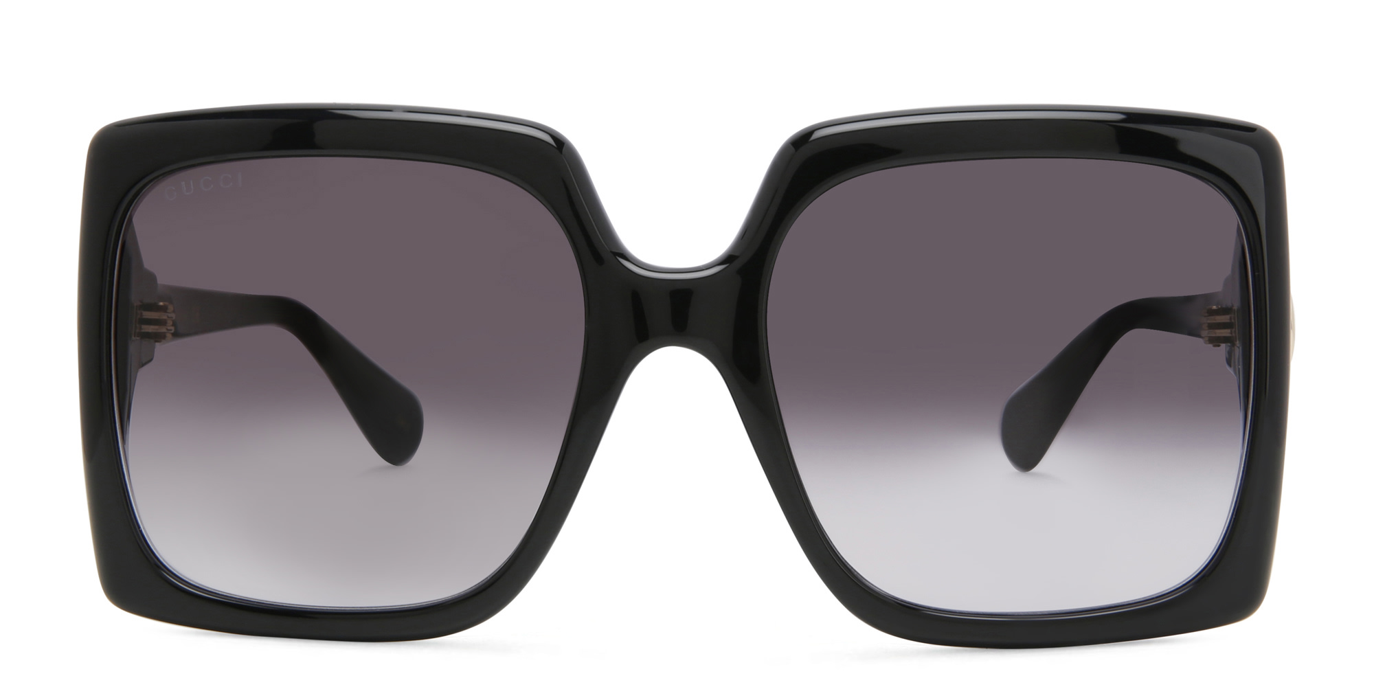 GUCCI Rectangle Sunglasses in Black – Product Photo 1