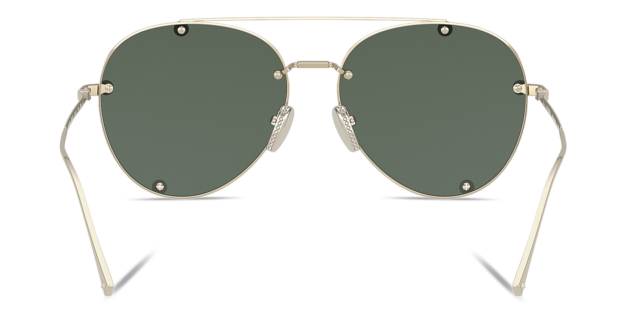 VALENTINO Aviator Sunglasses in Silver – Product Photo 4