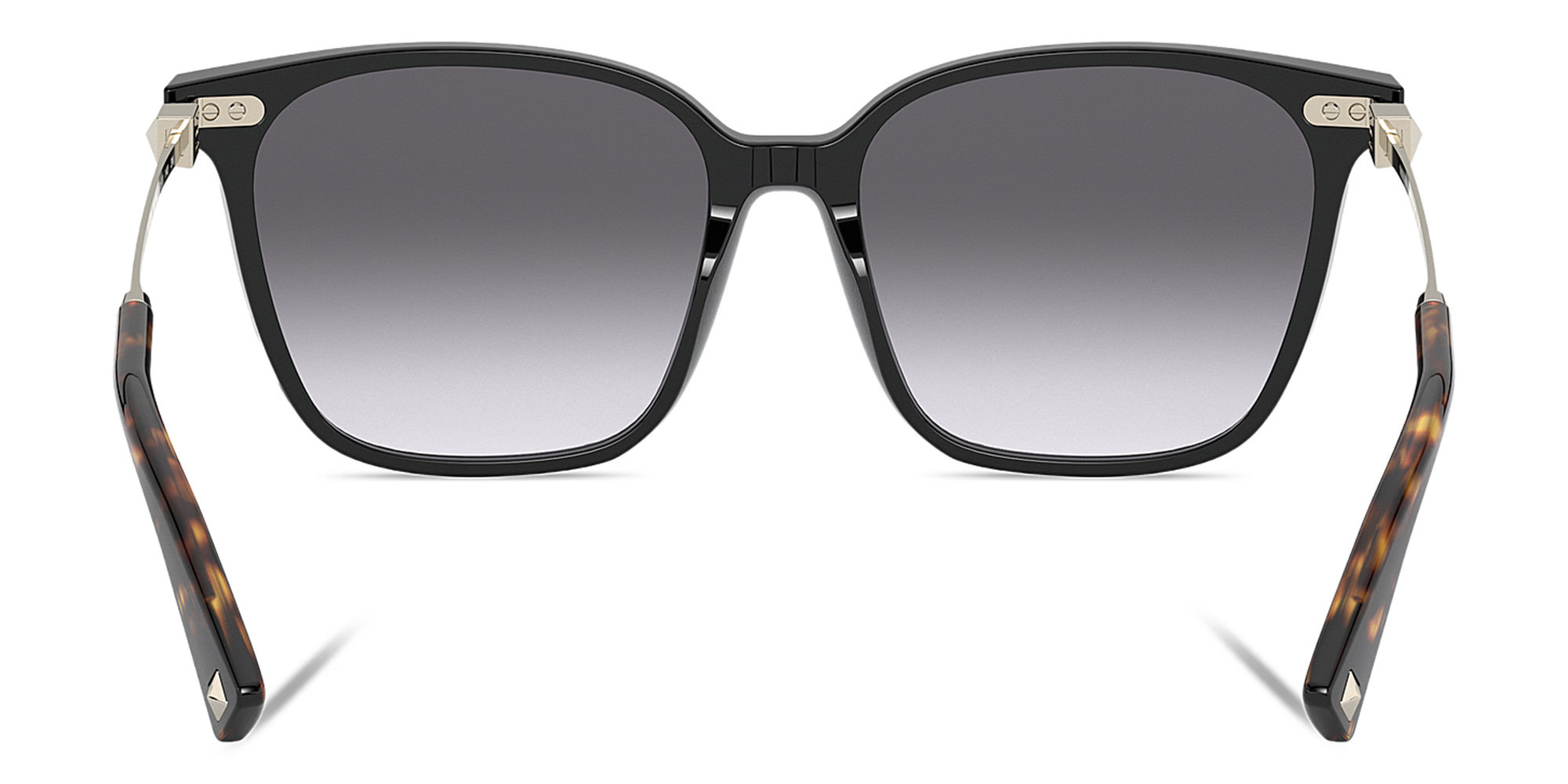 VALENTINO Square Sunglasses in Black – Product Photo 4