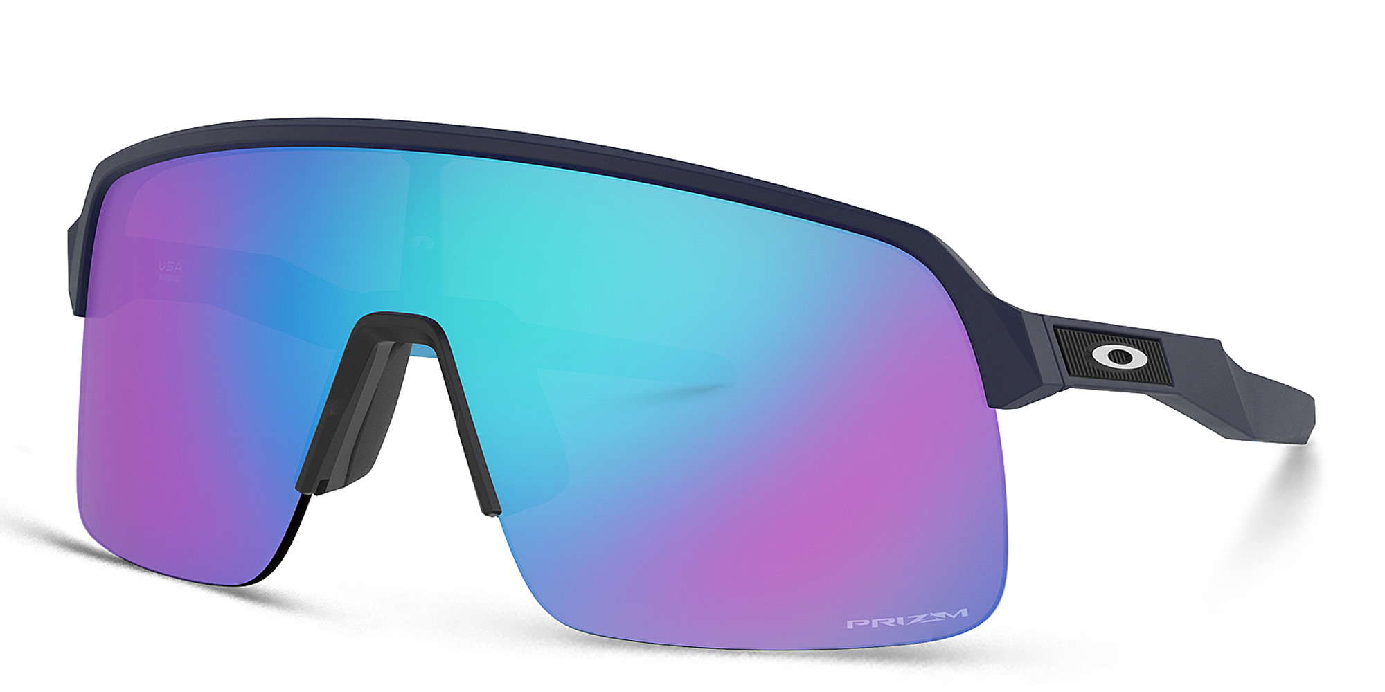 Oakley Sutro Lite Half-Rim Rectangle Sunglasses in Blue – Product Photo 2