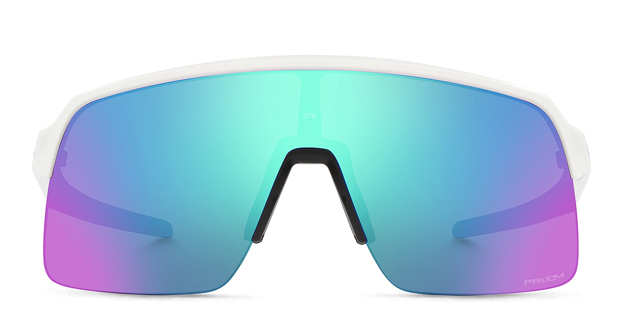 Oakley Sutro Lite Half-Rim Rectangle Sunglasses in White – Product Photo 1