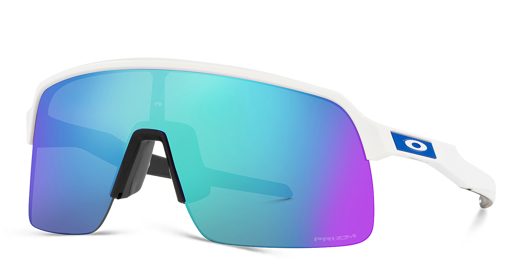 Oakley Sutro Lite Half-Rim Rectangle Sunglasses in White – Product Photo 2