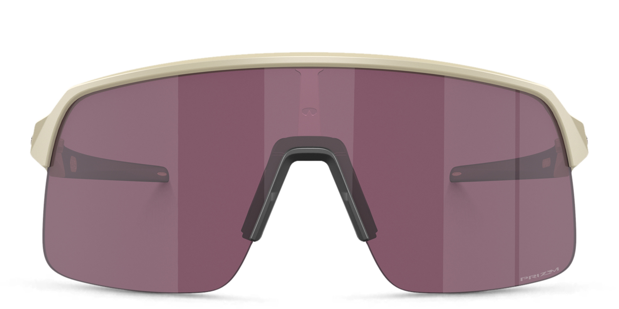 Shop Oakley Half-Rim Wide Rectangle Sunglasses in Light Gold online.