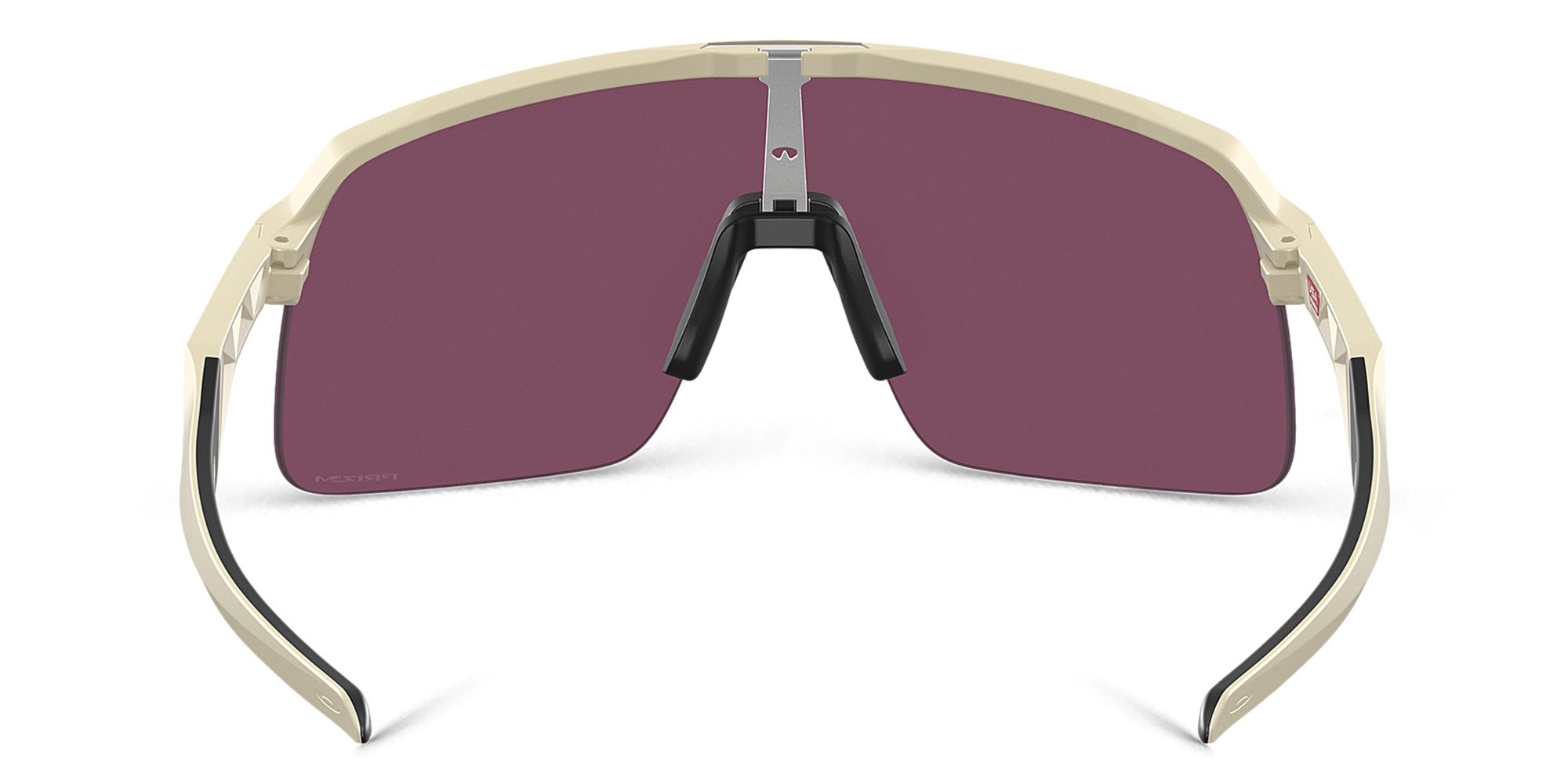 Shop Oakley Half-Rim Wide Rectangle Sunglasses in Light Gold online.