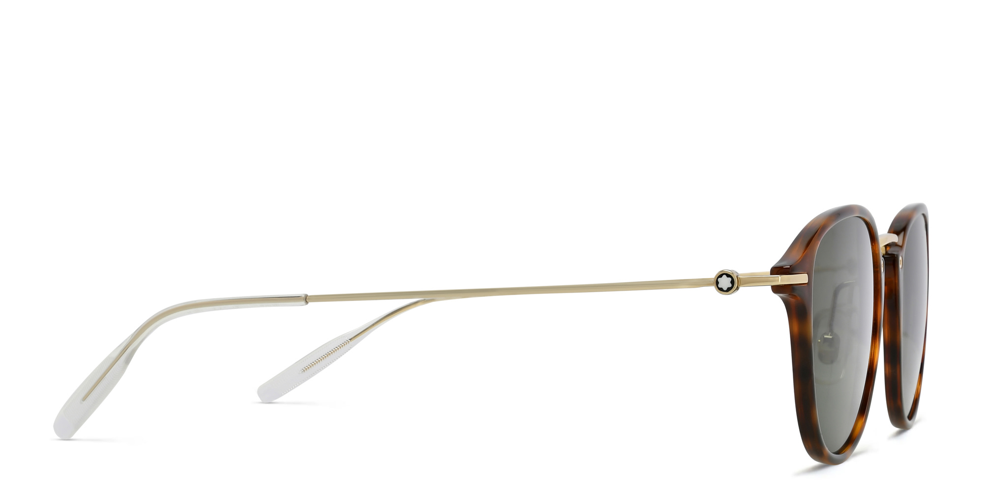 MONTBLANC Following Seas 555 Unisex Square Sunglasses in Havana – Product Photo 3