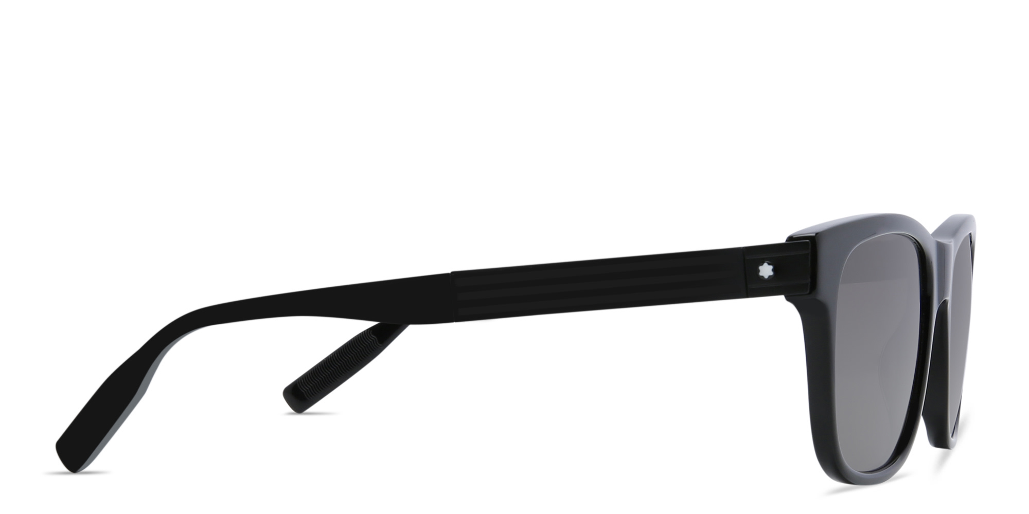 MONTBLANC Rectangle Sunglasses in Black – Product Photo 3