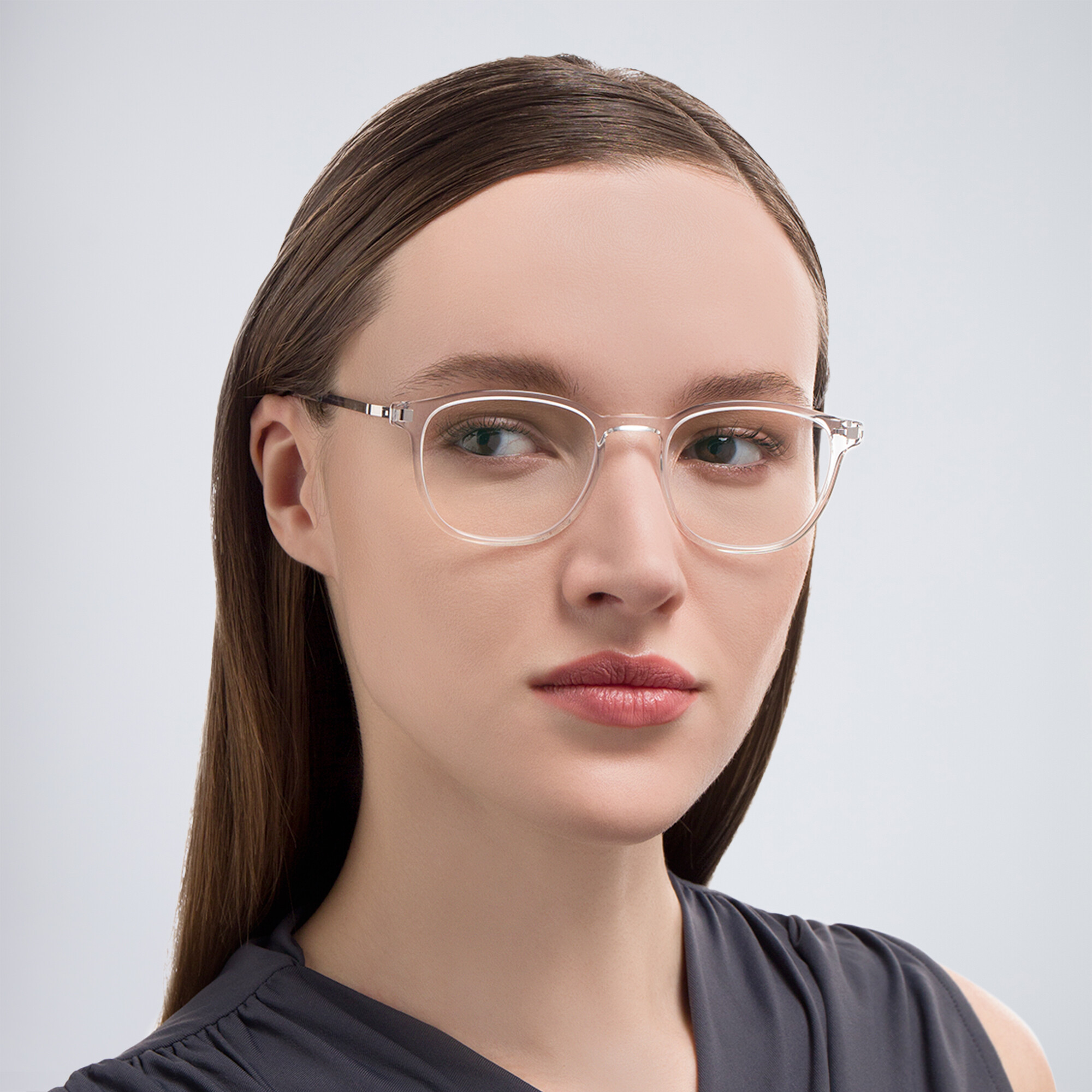 Shop MYKITA Unisex Square Eyeglasses in Silver online.