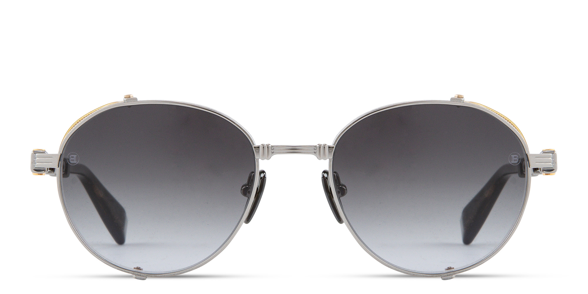 نظارة شمسية "بريغايد I" بإطار دائري للجنسين من بالمان بلون فضي - صورة المنتج 1