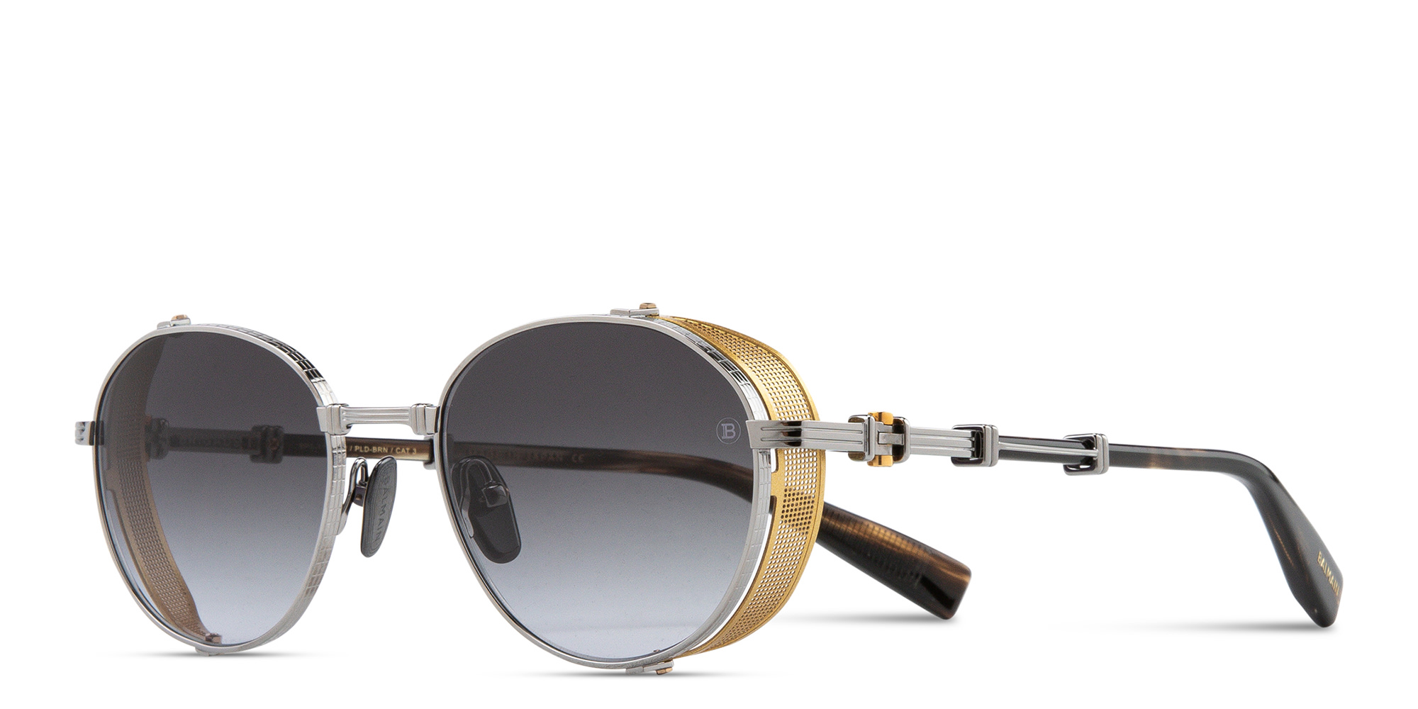 نظارة شمسية "بريغايد I" بإطار دائري للجنسين من بالمان بلون فضي - صورة المنتج 2