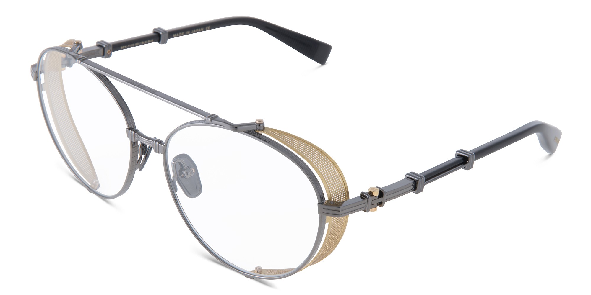 تسوق نظارة طبية "بريغايد II" بإطار دائري واسع للجنسين بالمان بلون رمادي أونلاين.