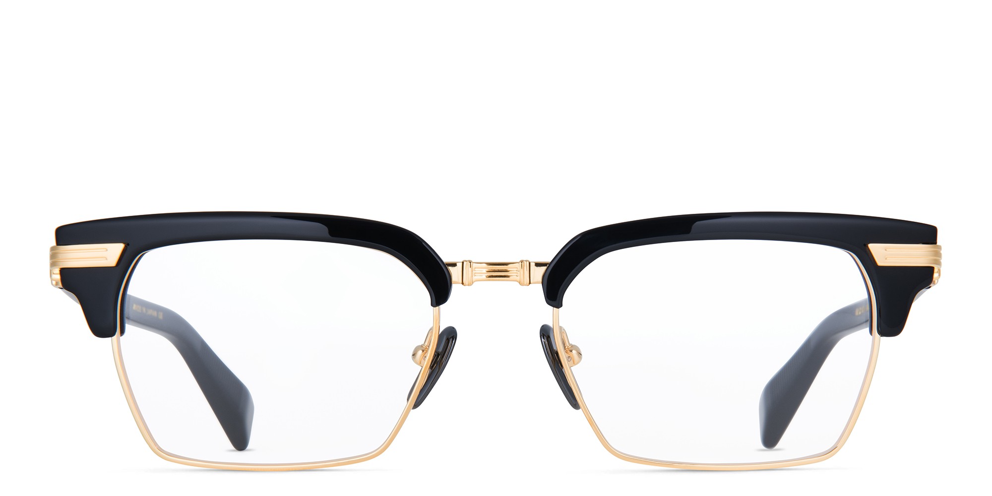 BALMAIN Legion II Unisex Square Eyeglasses in Gold – Product Photo 1