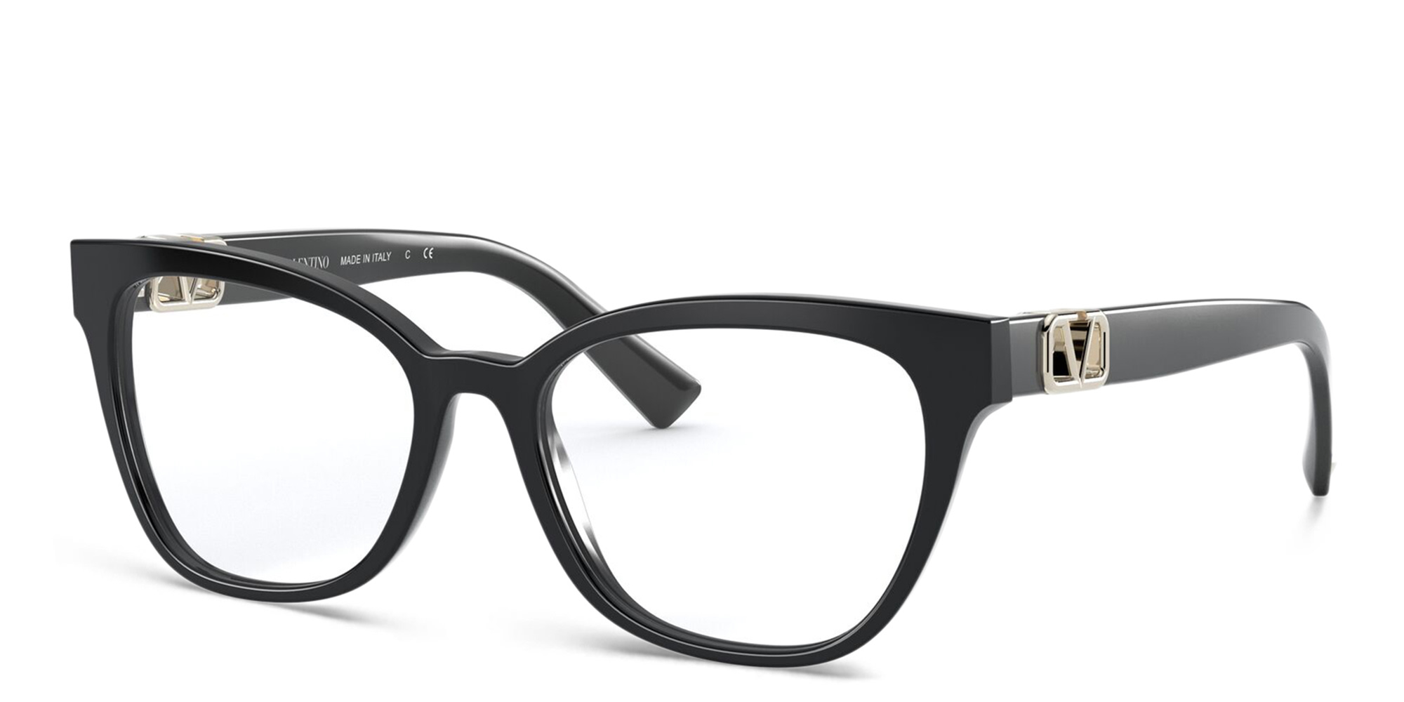 VALENTINO V Logo Cat-Eye Eyeglasses in Black – Product Photo 2