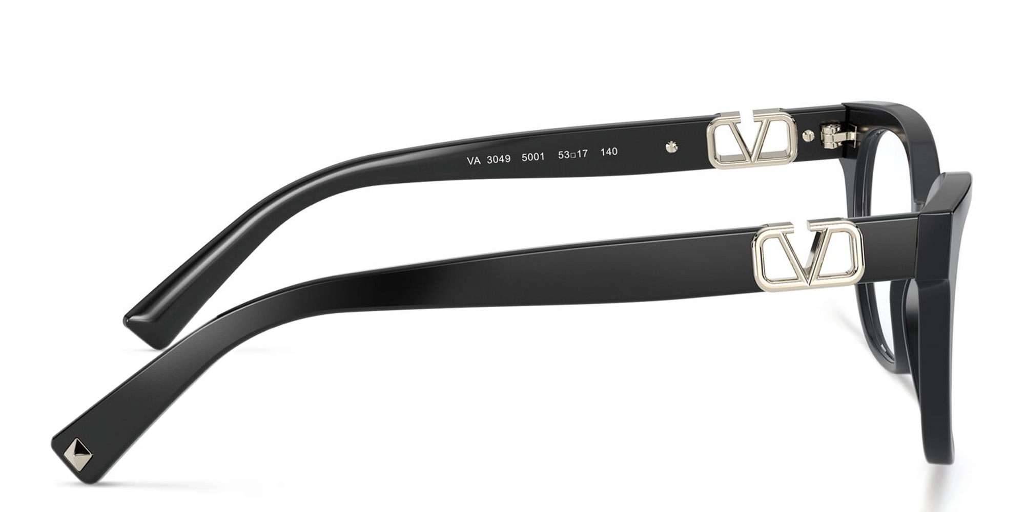 VALENTINO V Logo Cat-Eye Eyeglasses in Black – Product Photo 3