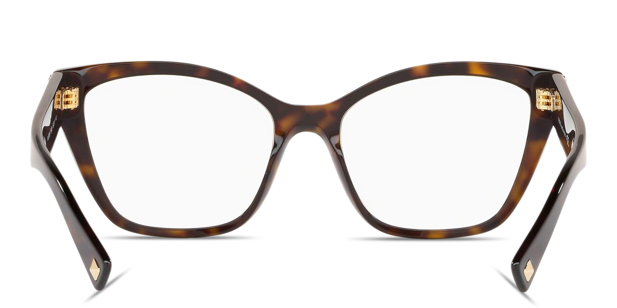 VALENTINO Rhinestone Cat-Eye Eyeglasses in Polished Havana – Product Photo 4