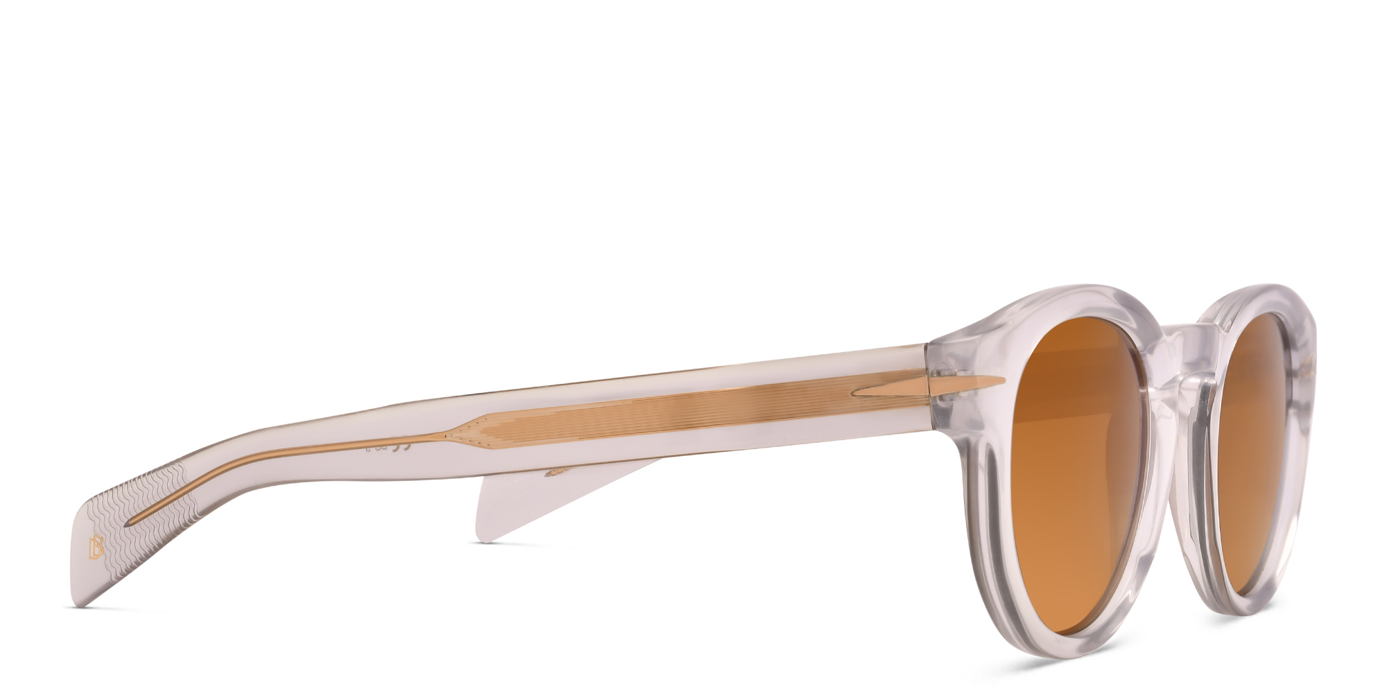 DAVID BECKHAM Round Sunglasses in Grey – Product Photo 3